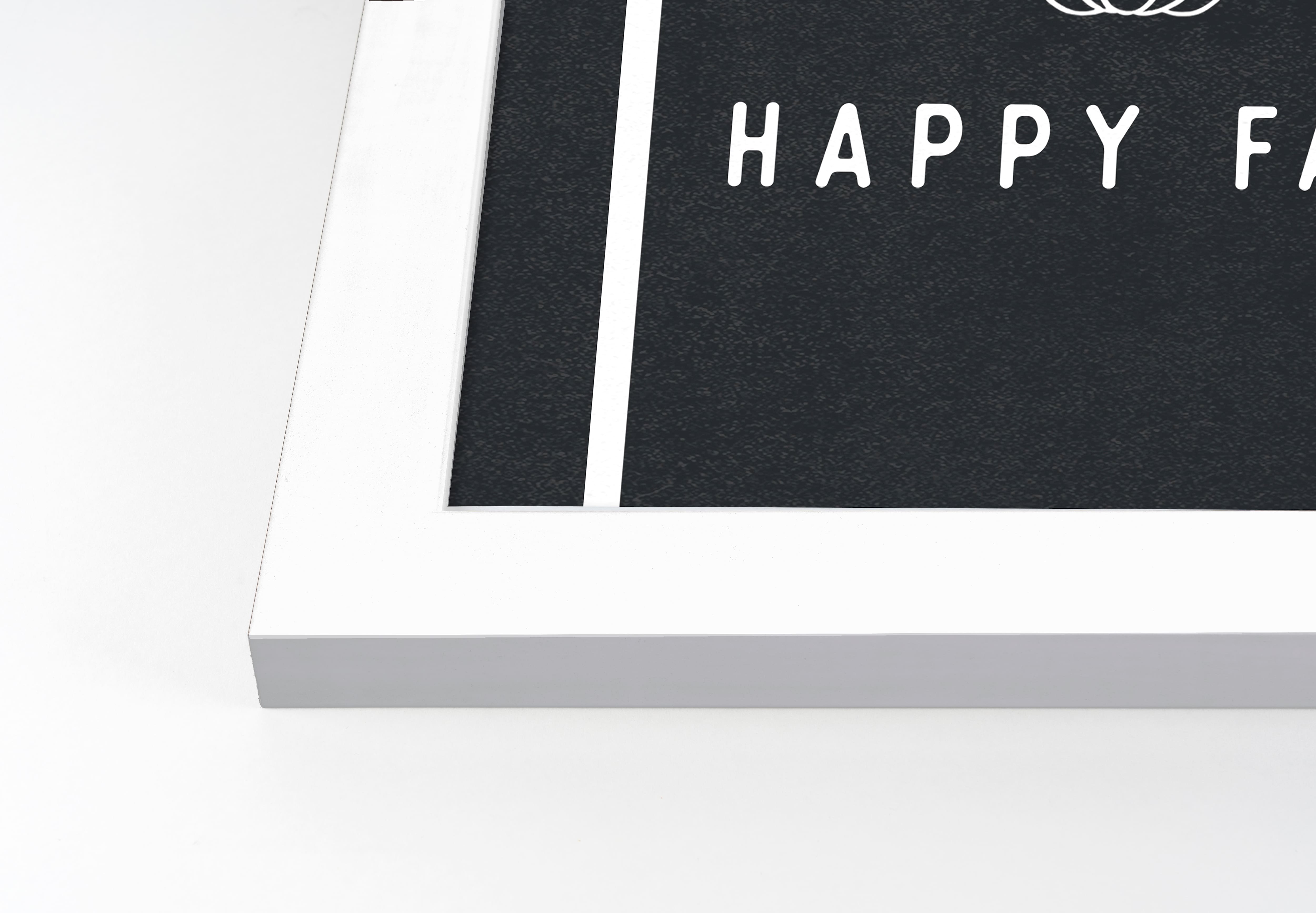 Happy Fall Print in White Frame