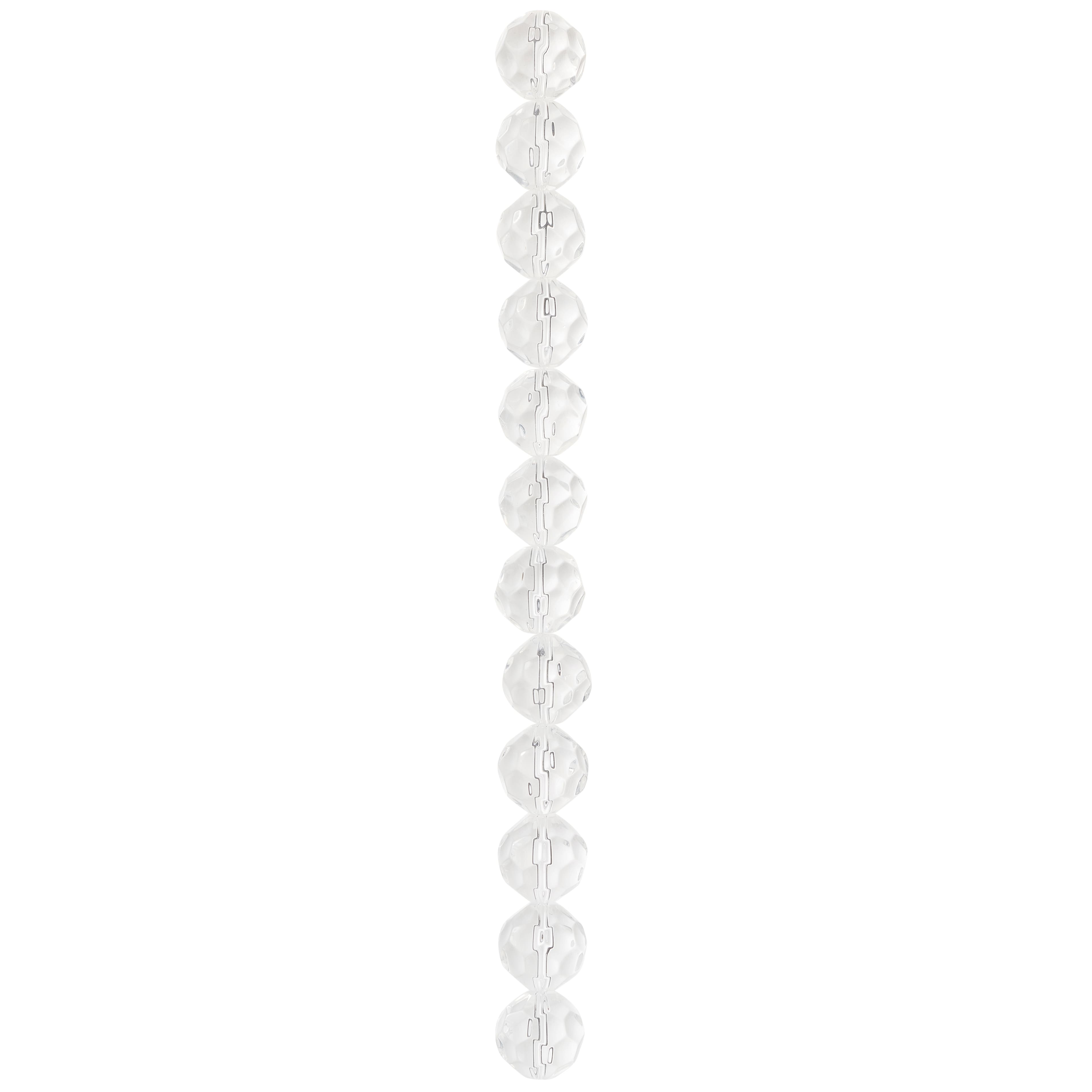 12 Pack: Crystal Faceted Glass Round Beads, 18mm by Bead Landing™