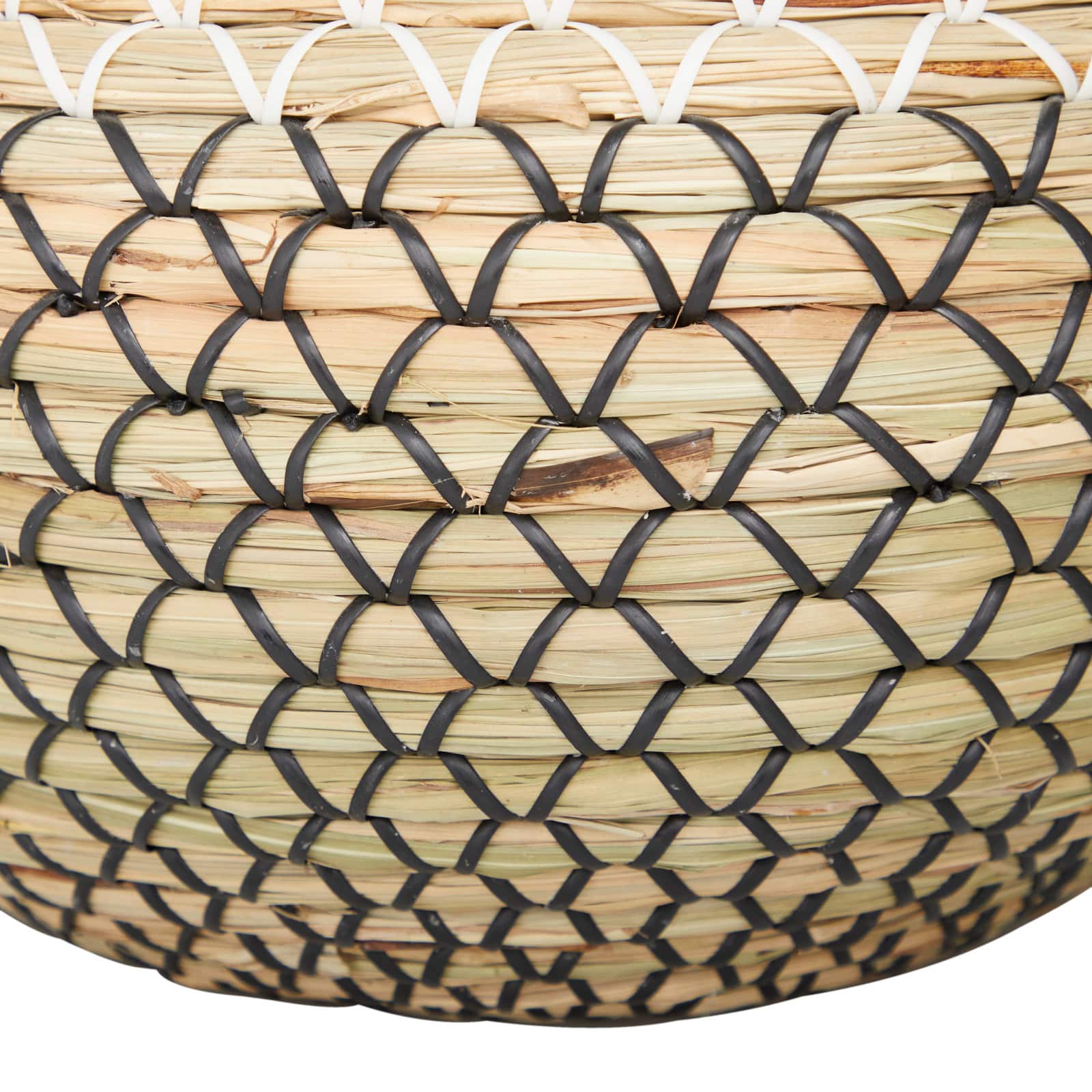 Brown Seagrass Handmade Woven Vase 14" x 14" x 13"