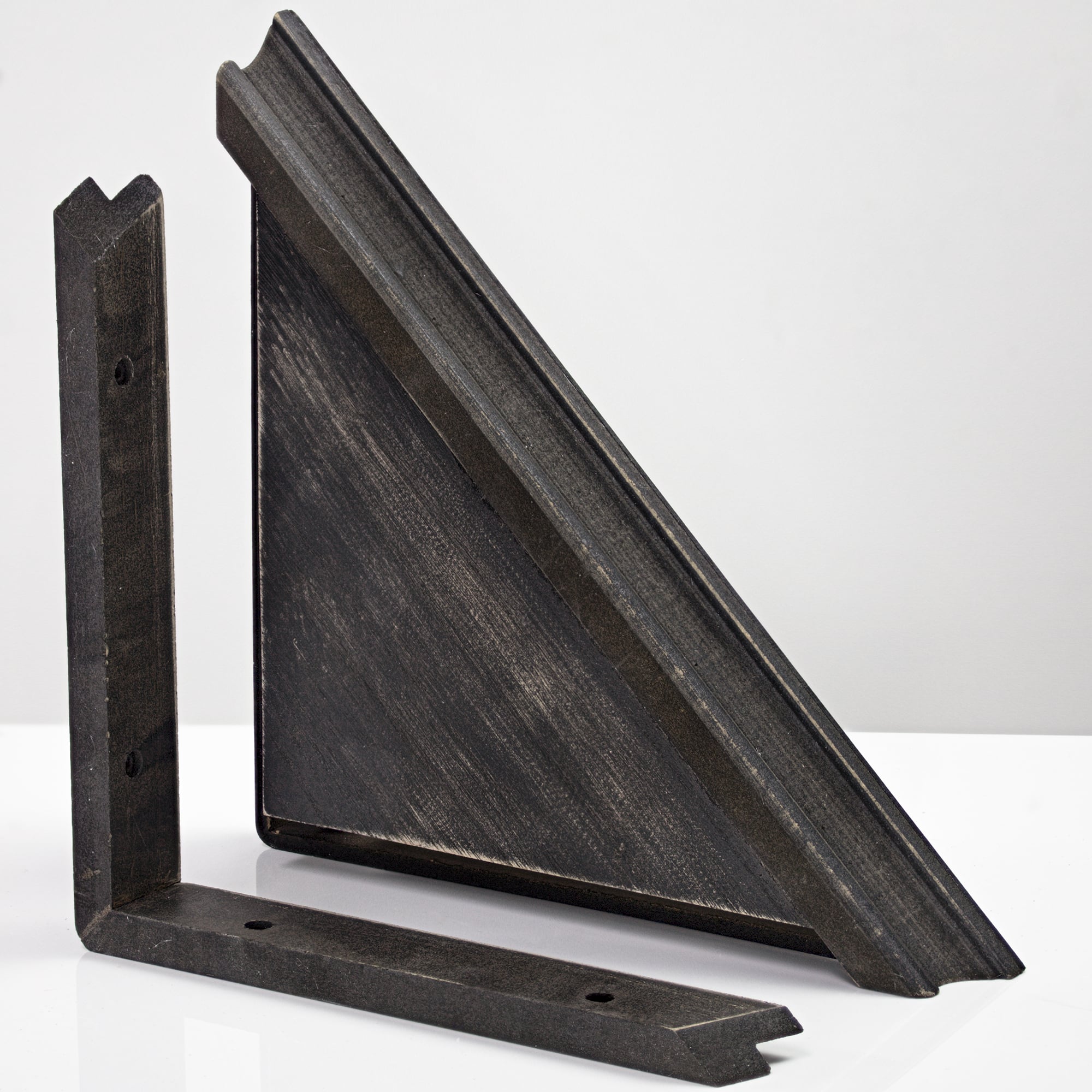 Beveled Floating Corner Shelves Set
