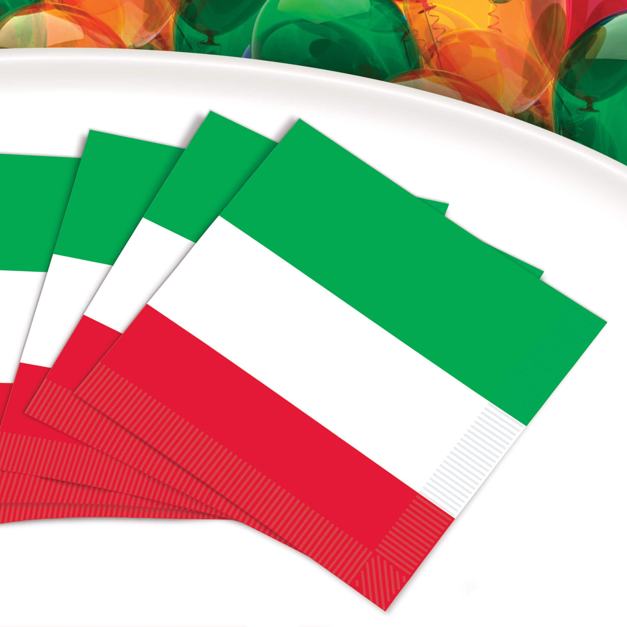 Beistle Red, White & Green Luncheon Napkins, 32ct.