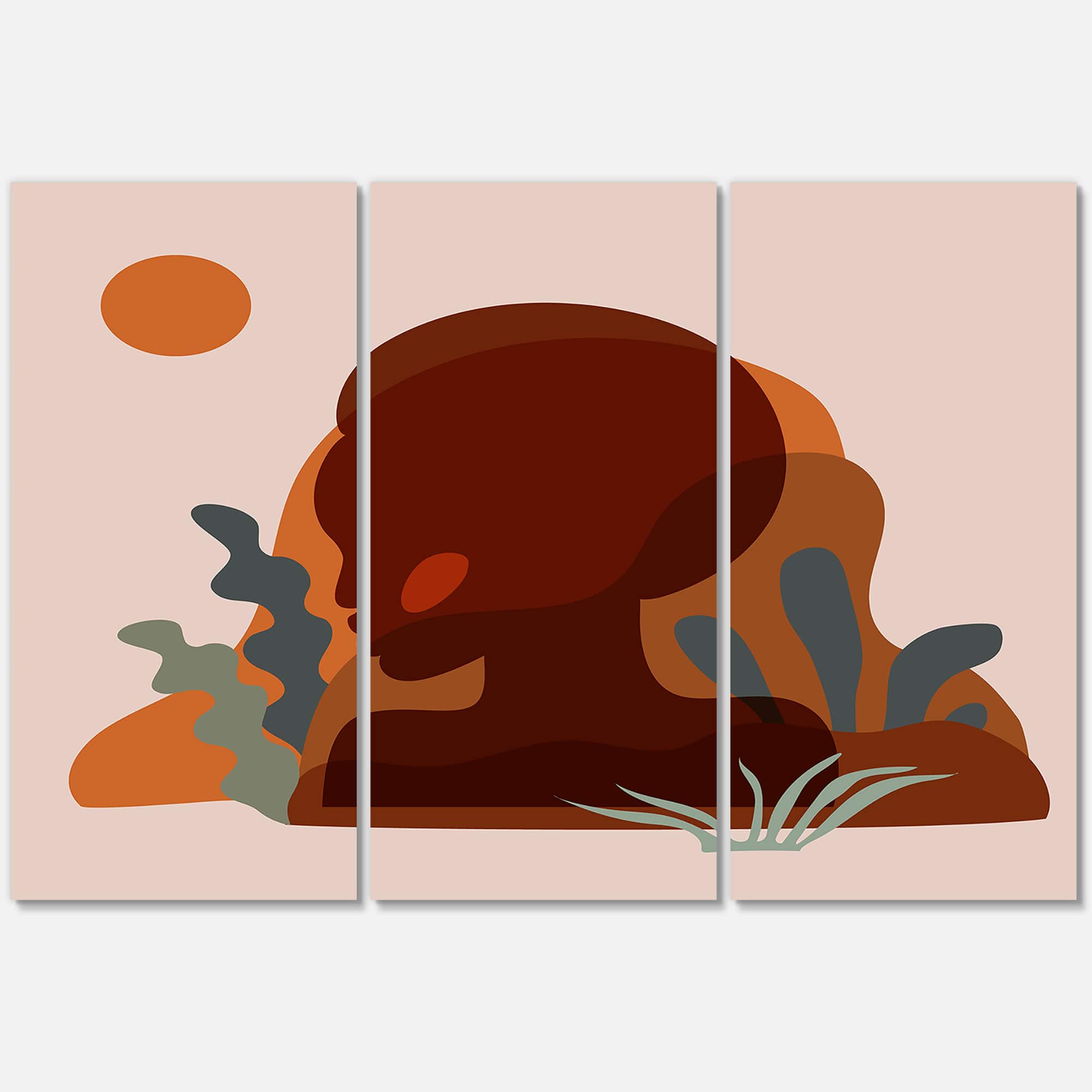 Designart - Minimal Silhouette Of African American Woman
