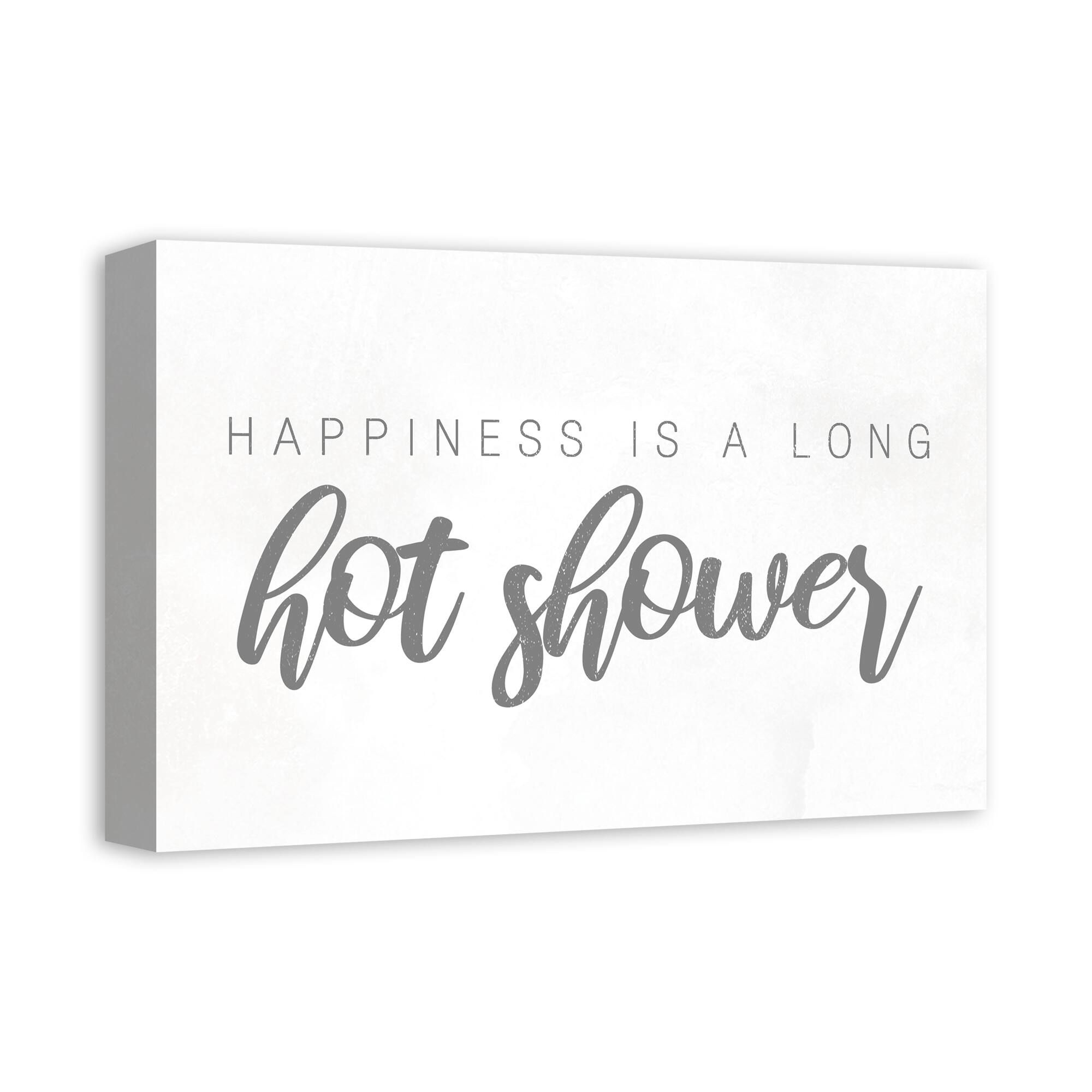 Long Hot Shower 18" x 12" Canvas Wall Art