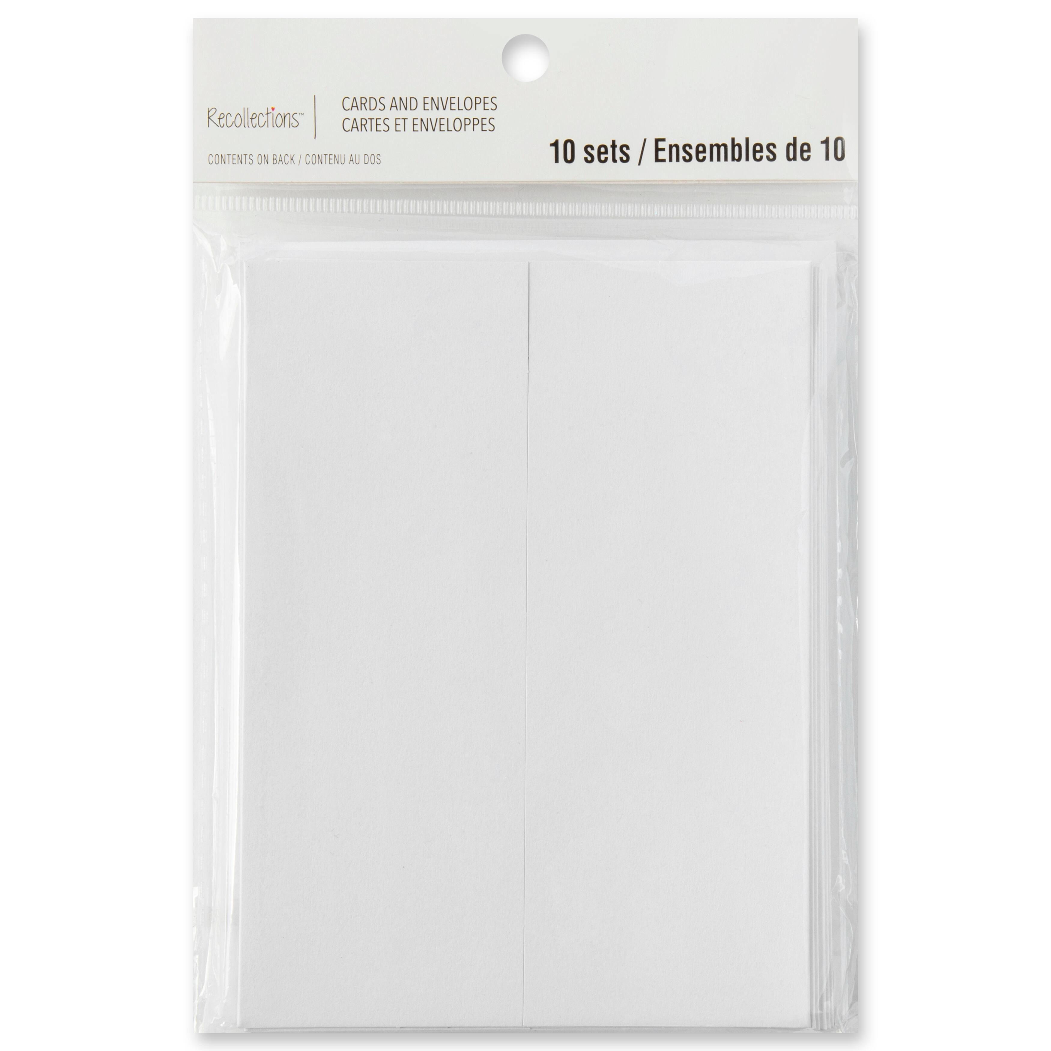 12 Packs: 10 ct. (120 total) 4.25" x 5.5" White Gatefold Cards & Envelopes by Recollections™