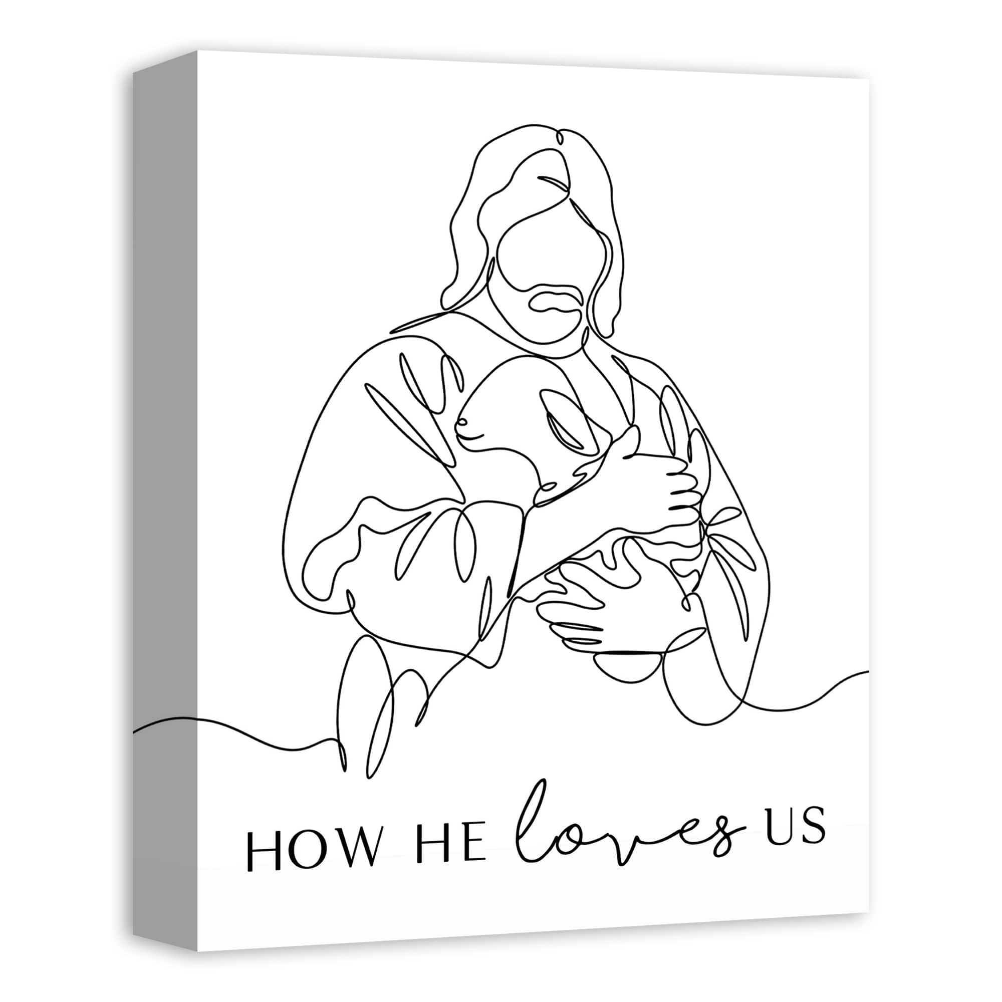 How He Loves Us 1 11" x 14" Canvas Wall Art