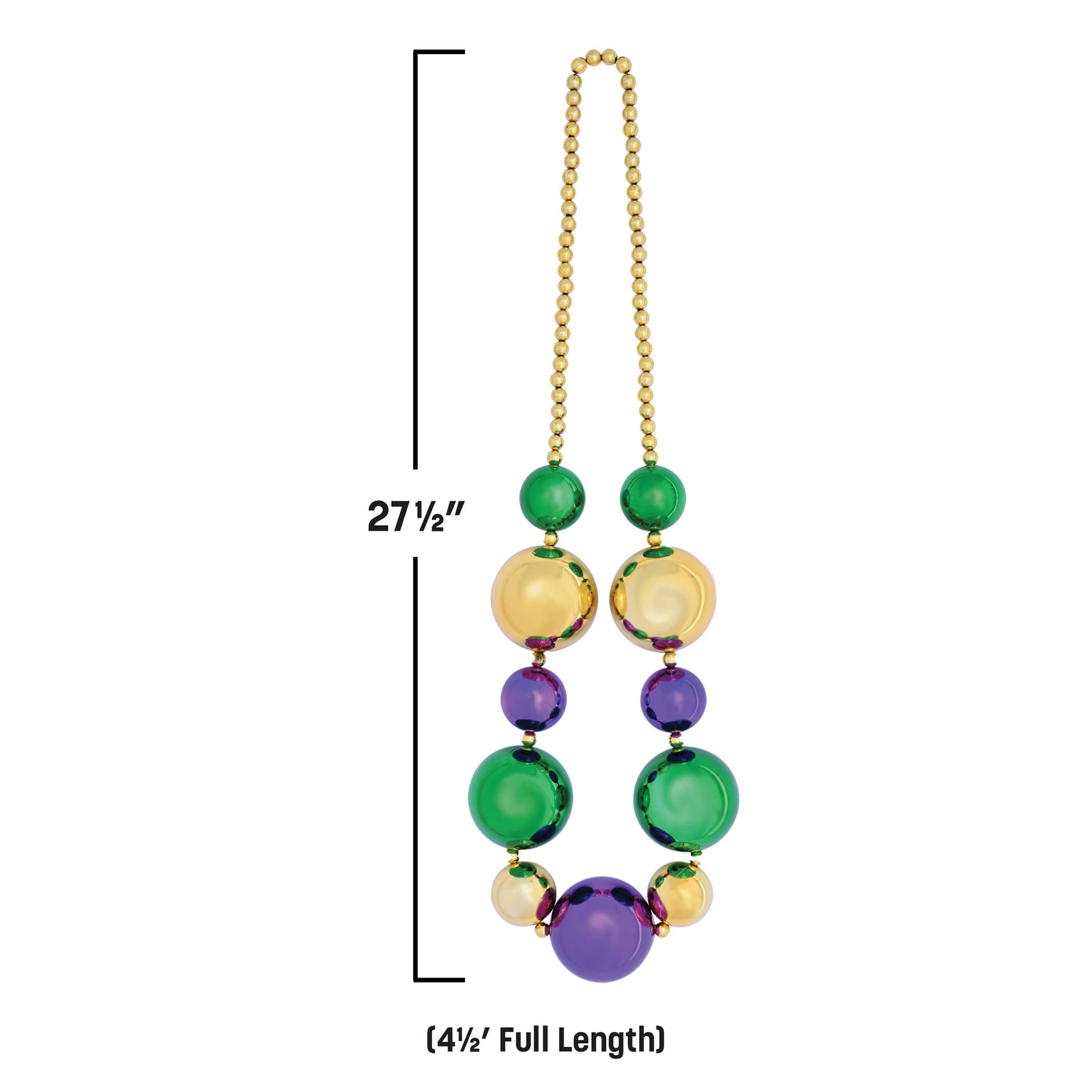 Beistle 4.5ft. Jumbo Mardi Gras Beads