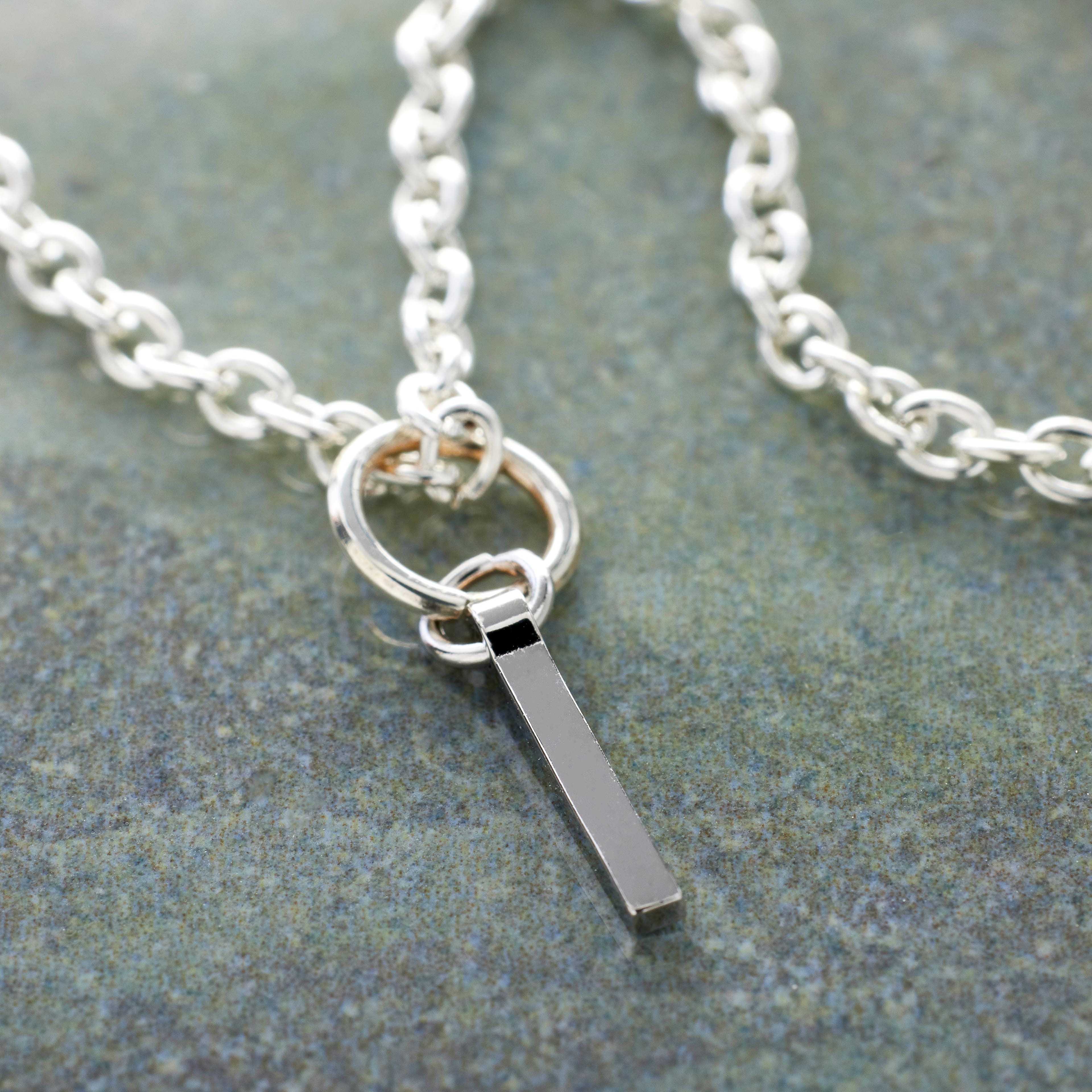 12 Pack: Sterling Silver Alphabet Charm by Bead Landing™