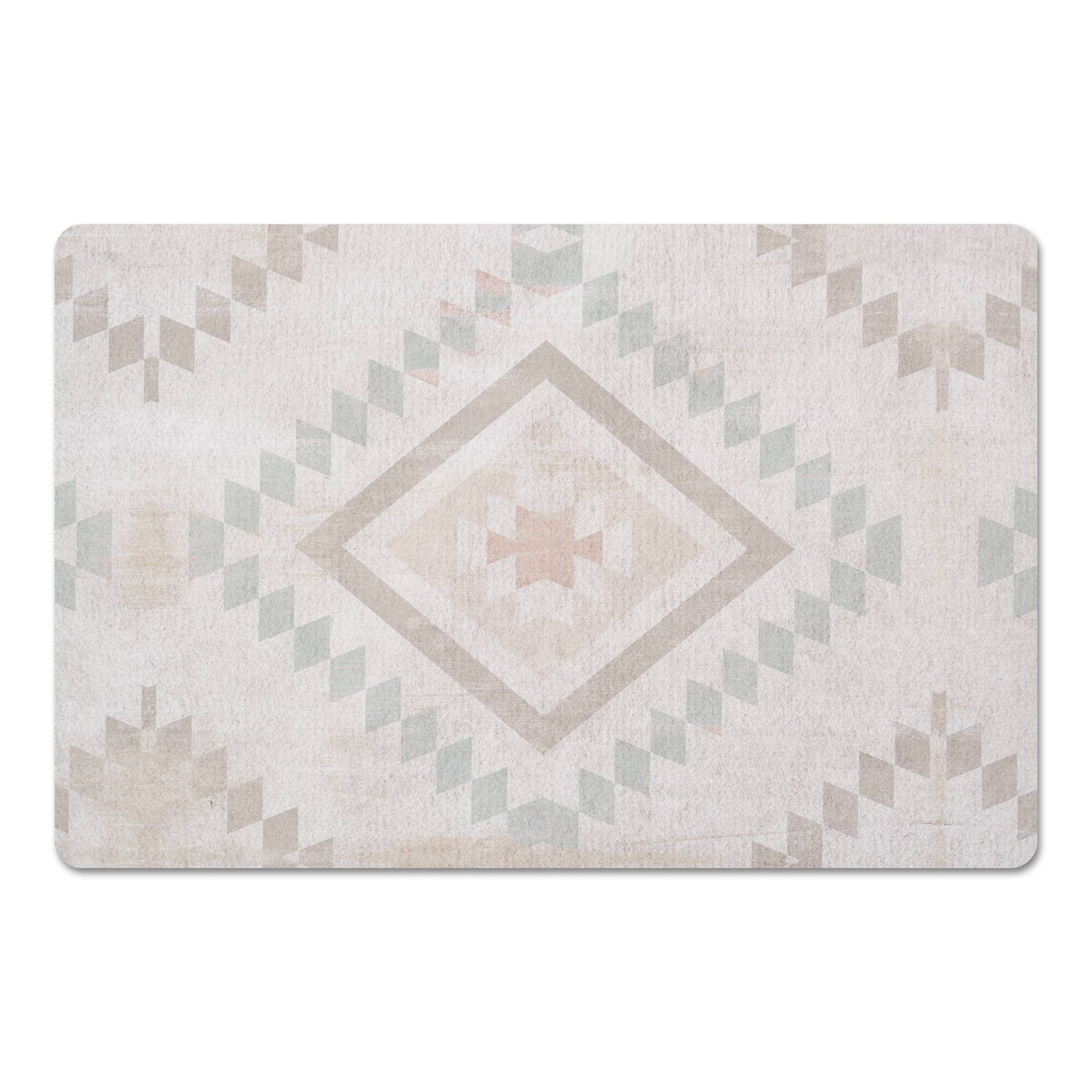 Muted Tribal Pattern Floor Mat