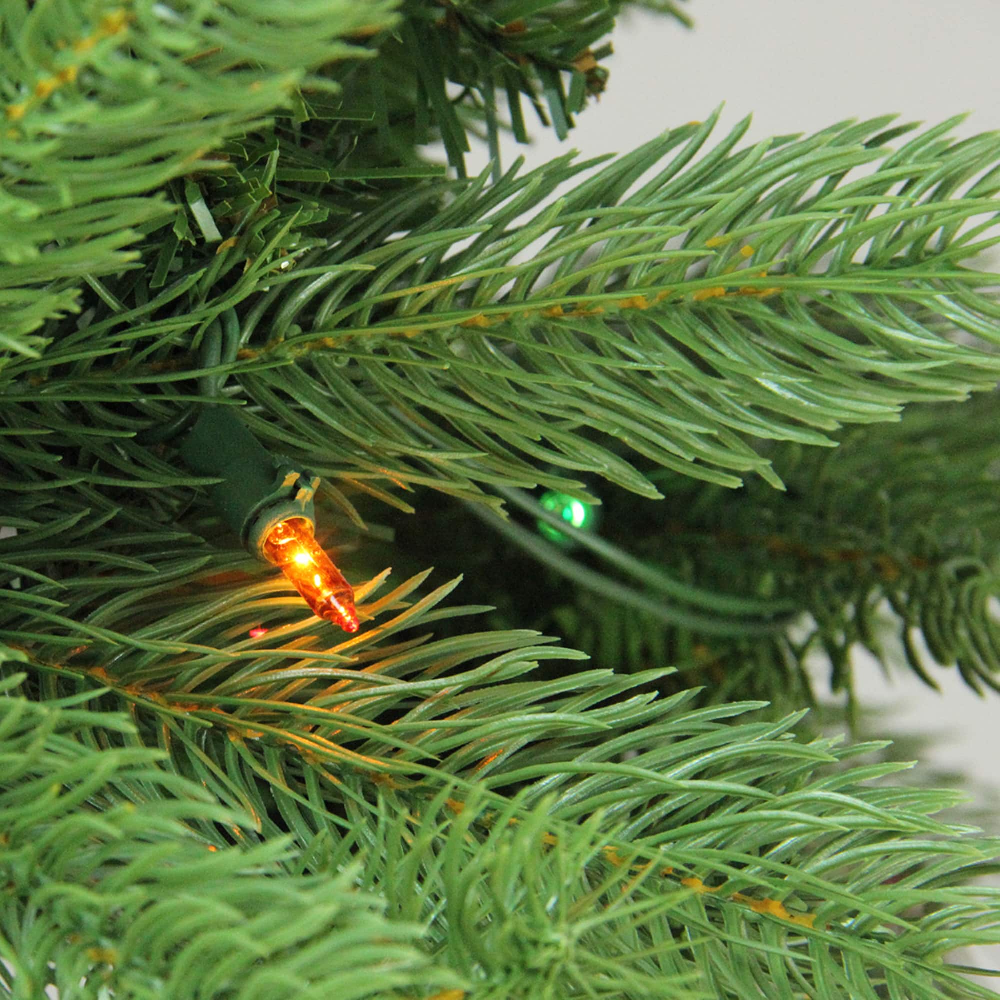7.5ft. Pre-Lit Noble Fir Full Artificial Christmas Tree, Multicolor Lights