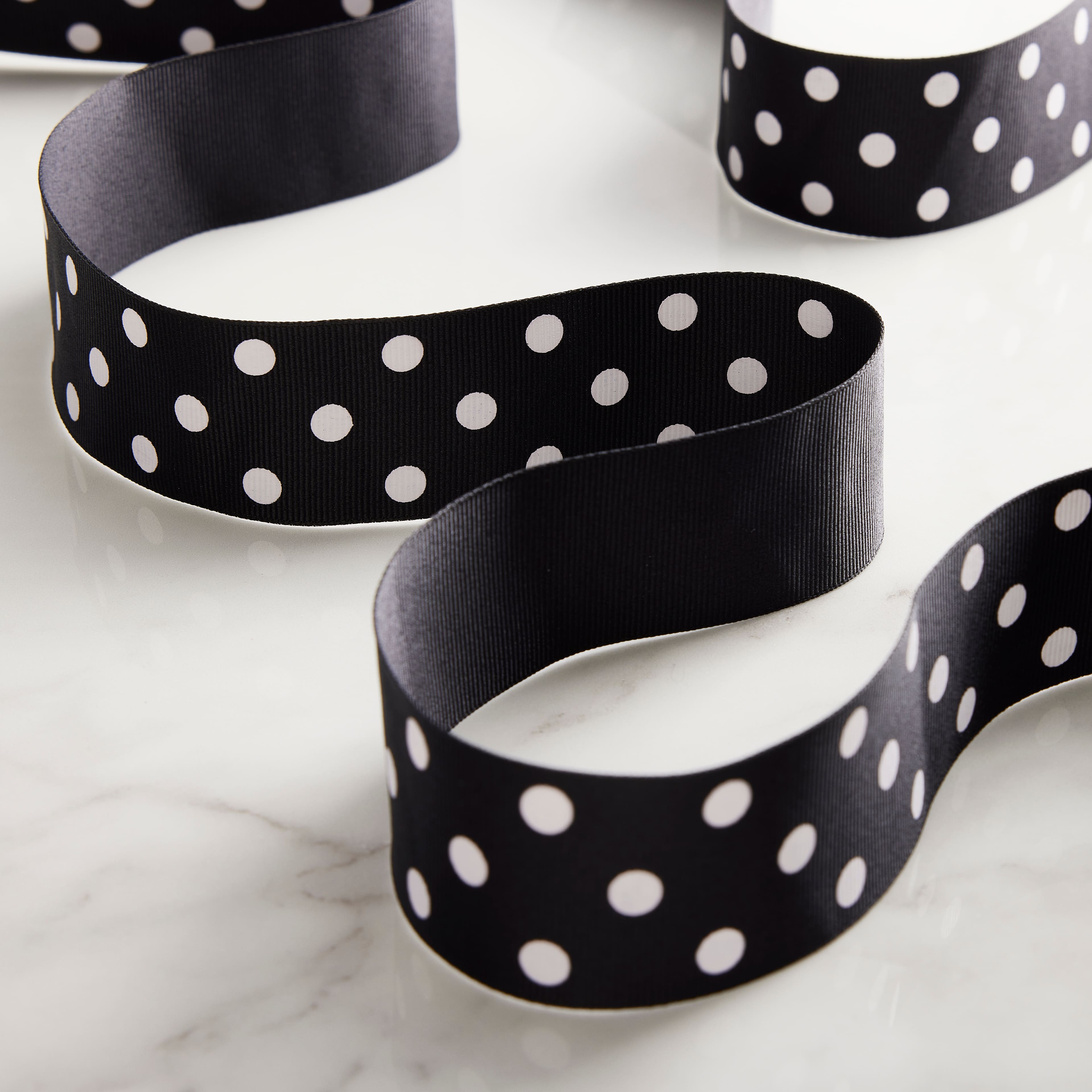 12 Pack: 1.5" x 3yd. Grosgrain Polka Dot Ribbon by Celebrate It®