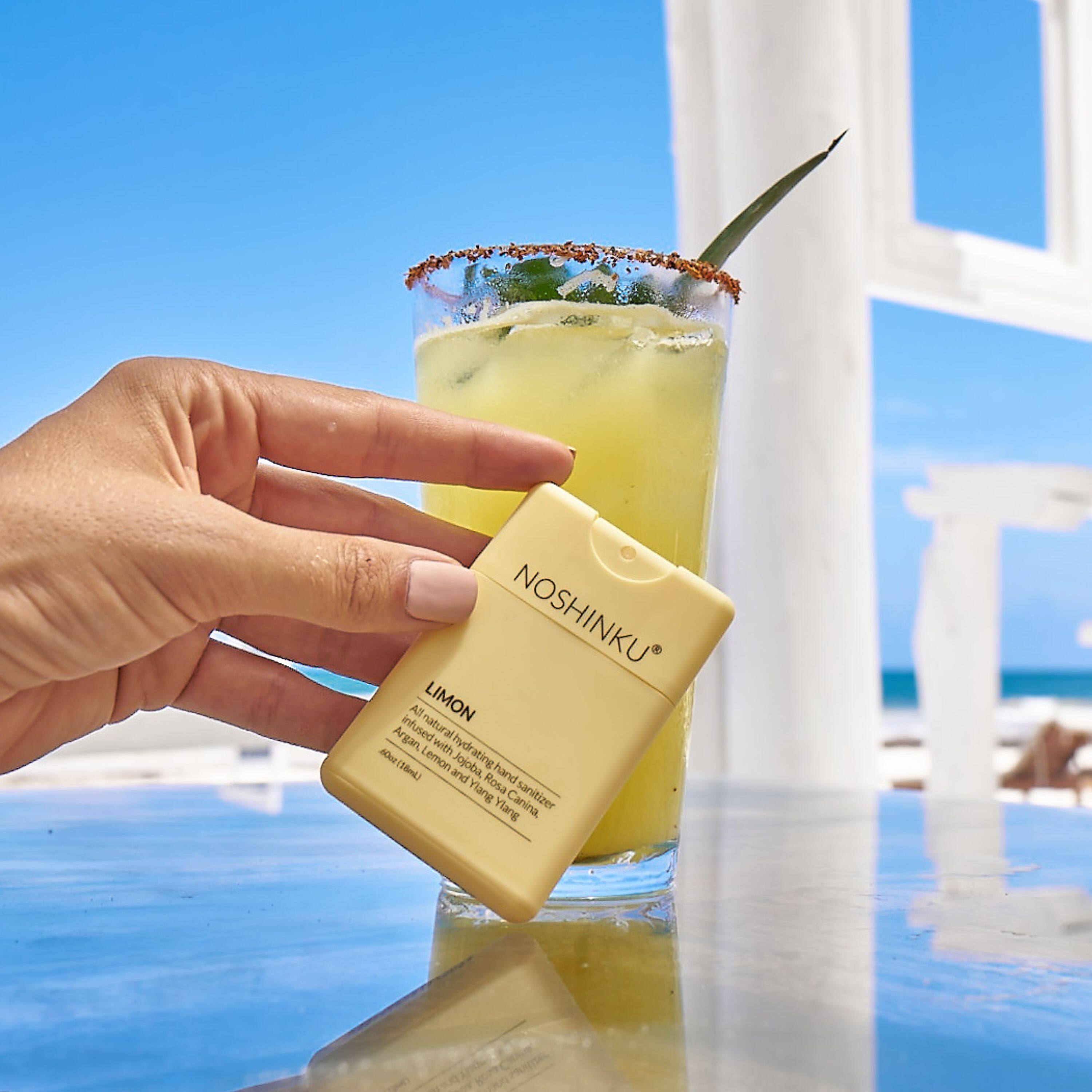 Noshinku Refillable Limon Ultra-Hydrating Pocket Hand Sanitizer Spray