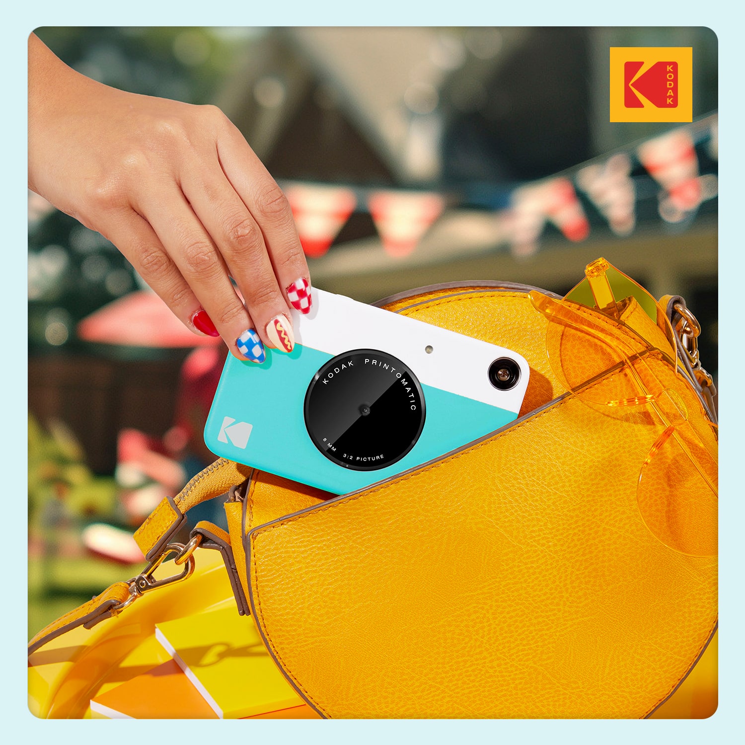 KODAK Printomatic Blue 5MP Instant Print Camera