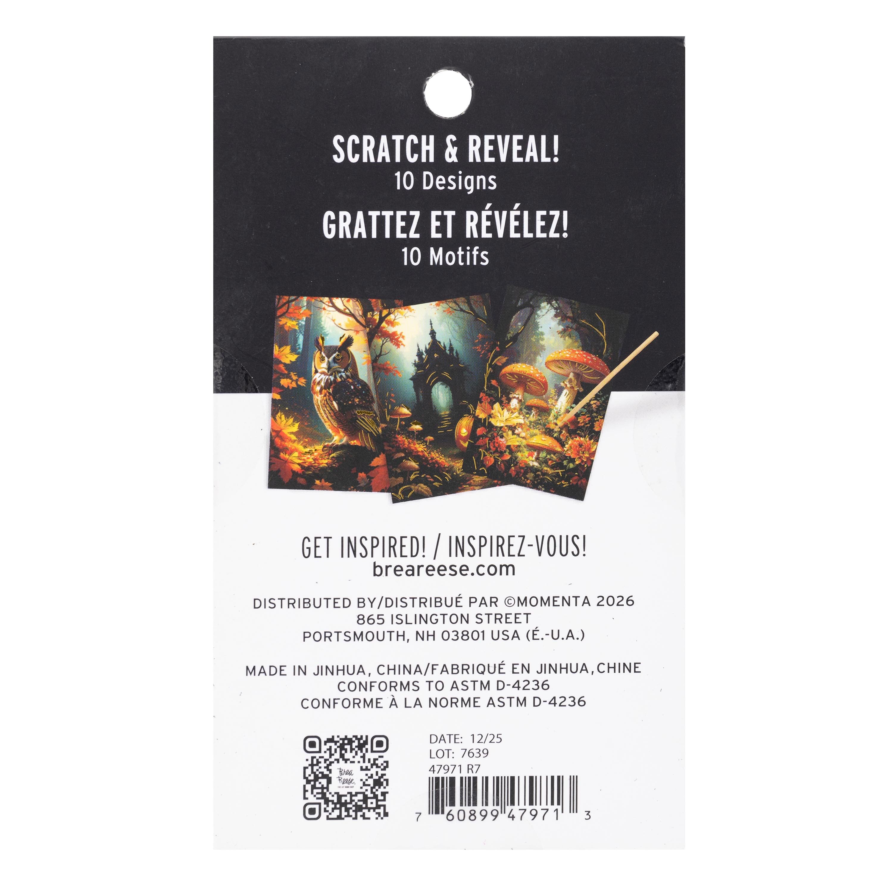 Brea Reese® Mini Spooky Forest Scratch Art Paper Pad