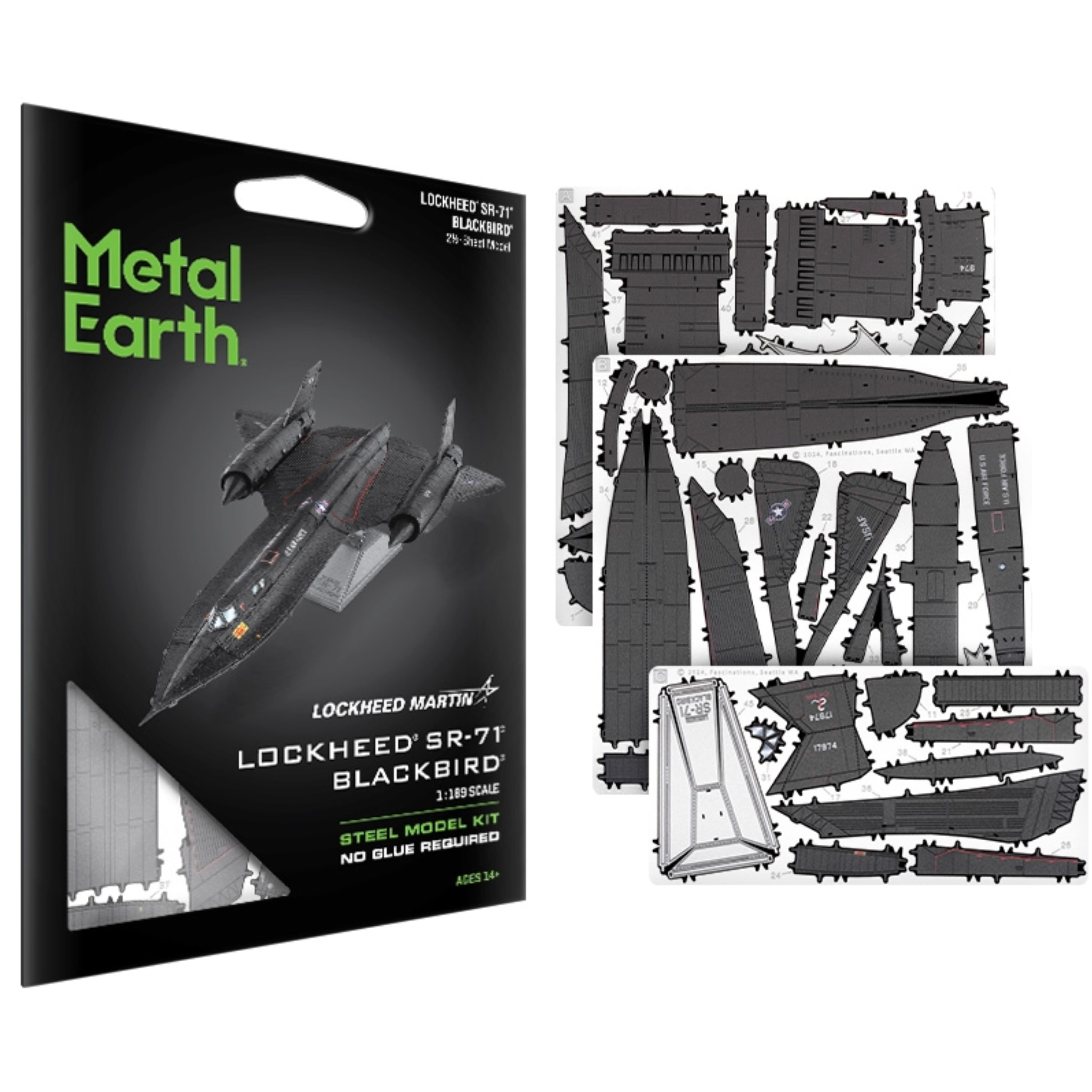 Metal Earth® Lockheed® SR-71® Blackbird® Steel Model Kit