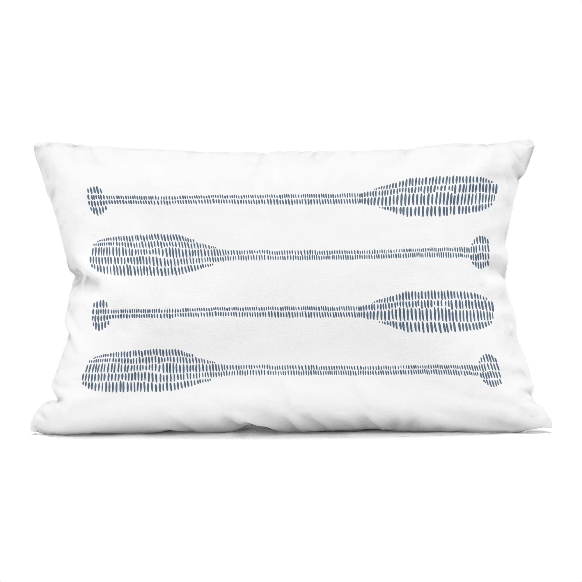 Stupell Industries 14" x 20" Printed Minimal Boat Oars Decorative Indoor Pillow
