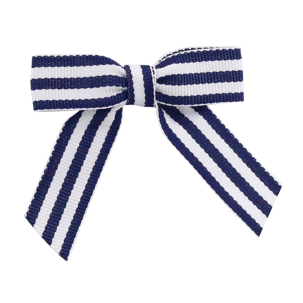 JAM Paper 5/8" Grosgrain Stripes Twist Tie Bows, 100ct.