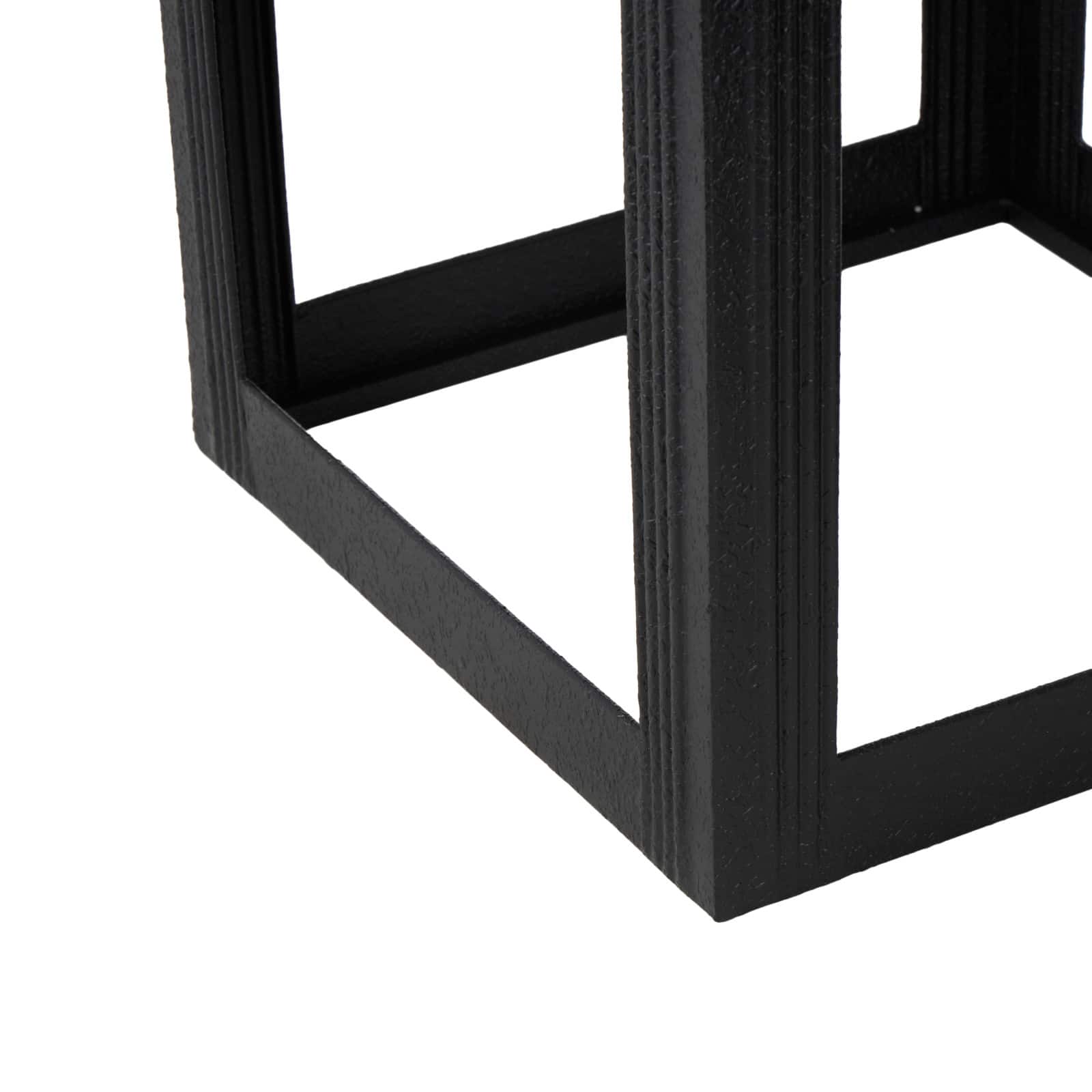 Metal Nested Accent Table with Small Arched Cutouts Set
