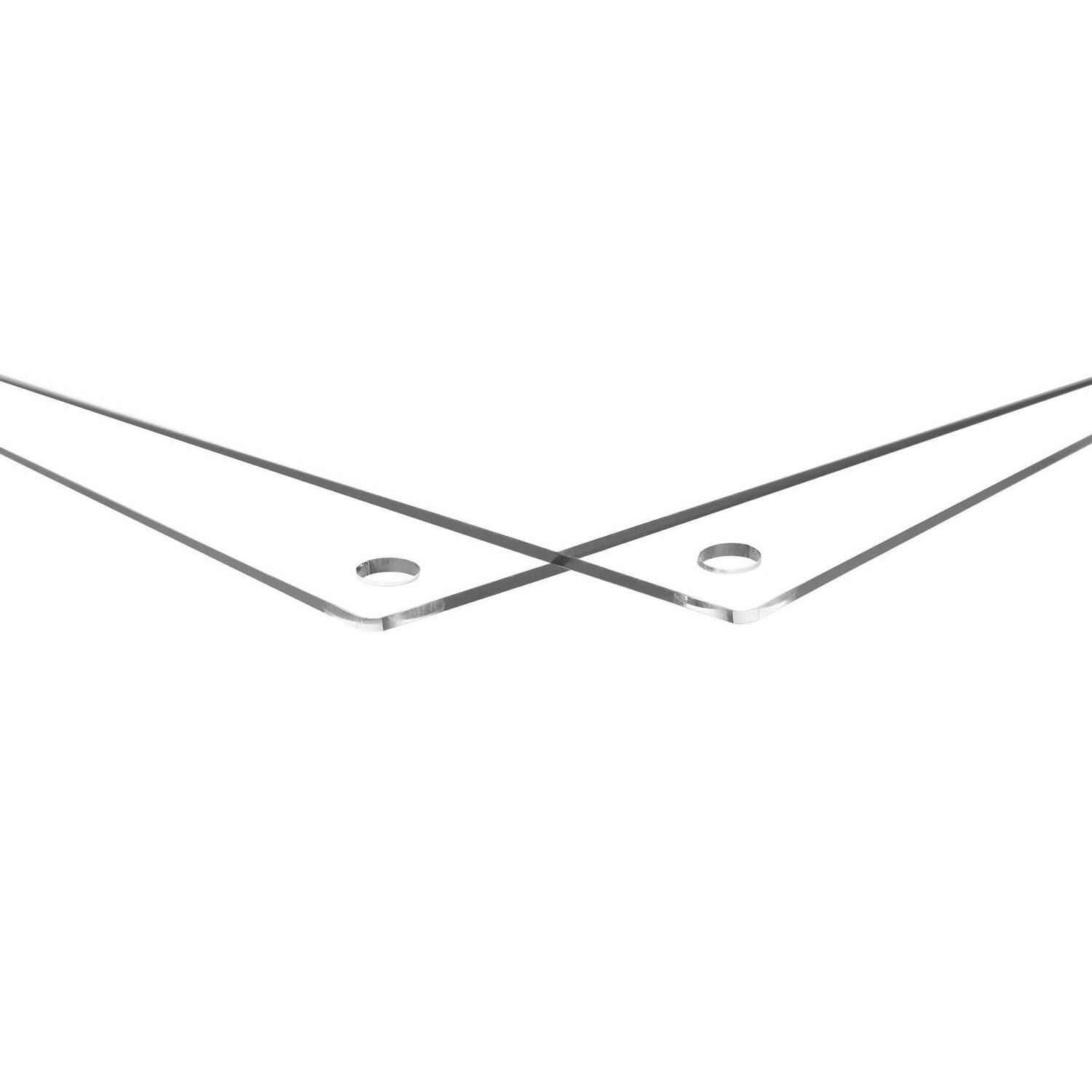 Cool Modern Frames Clear Acrylic Float Frame with Silver Hardware