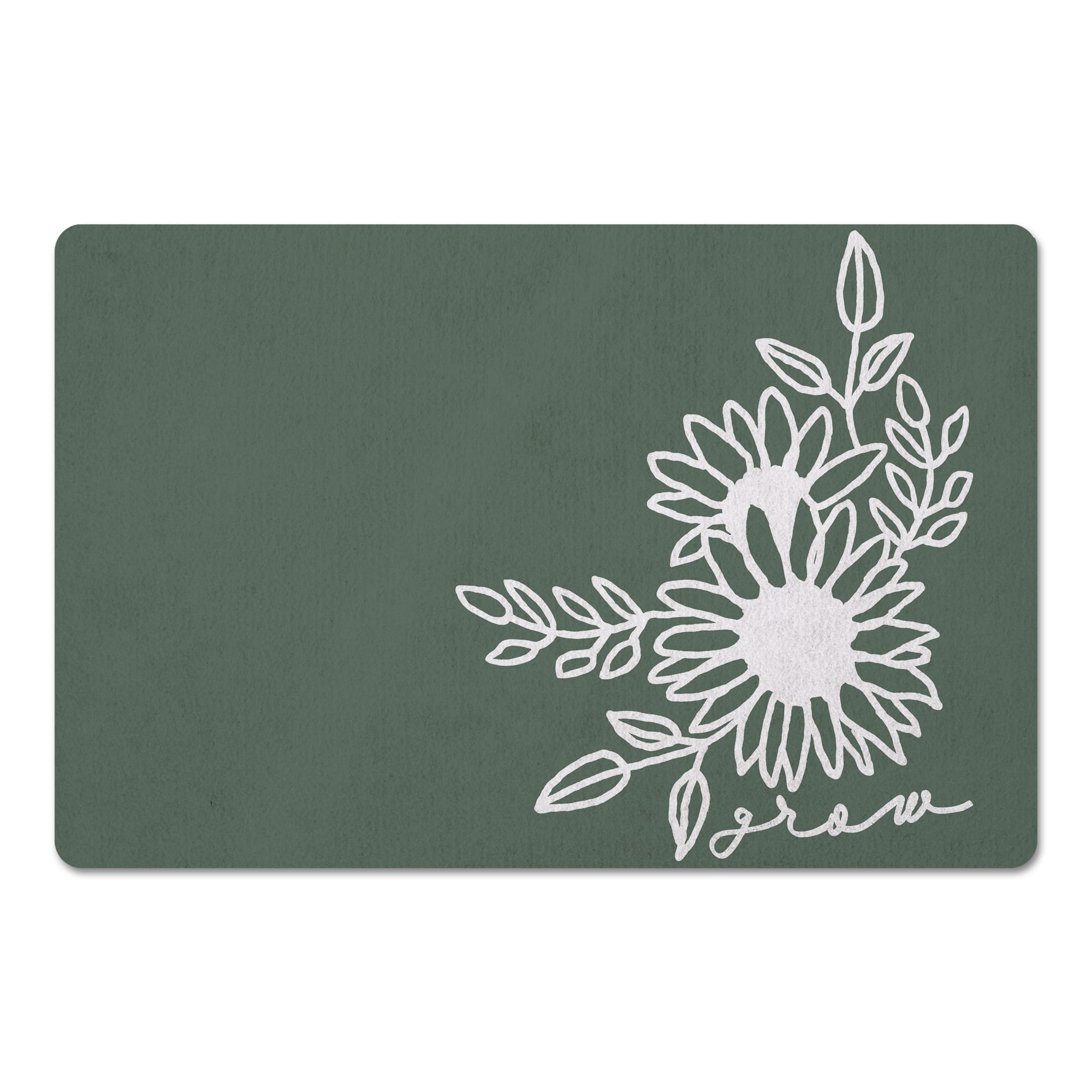 Grow Floral 18" x 27" Floor Mat