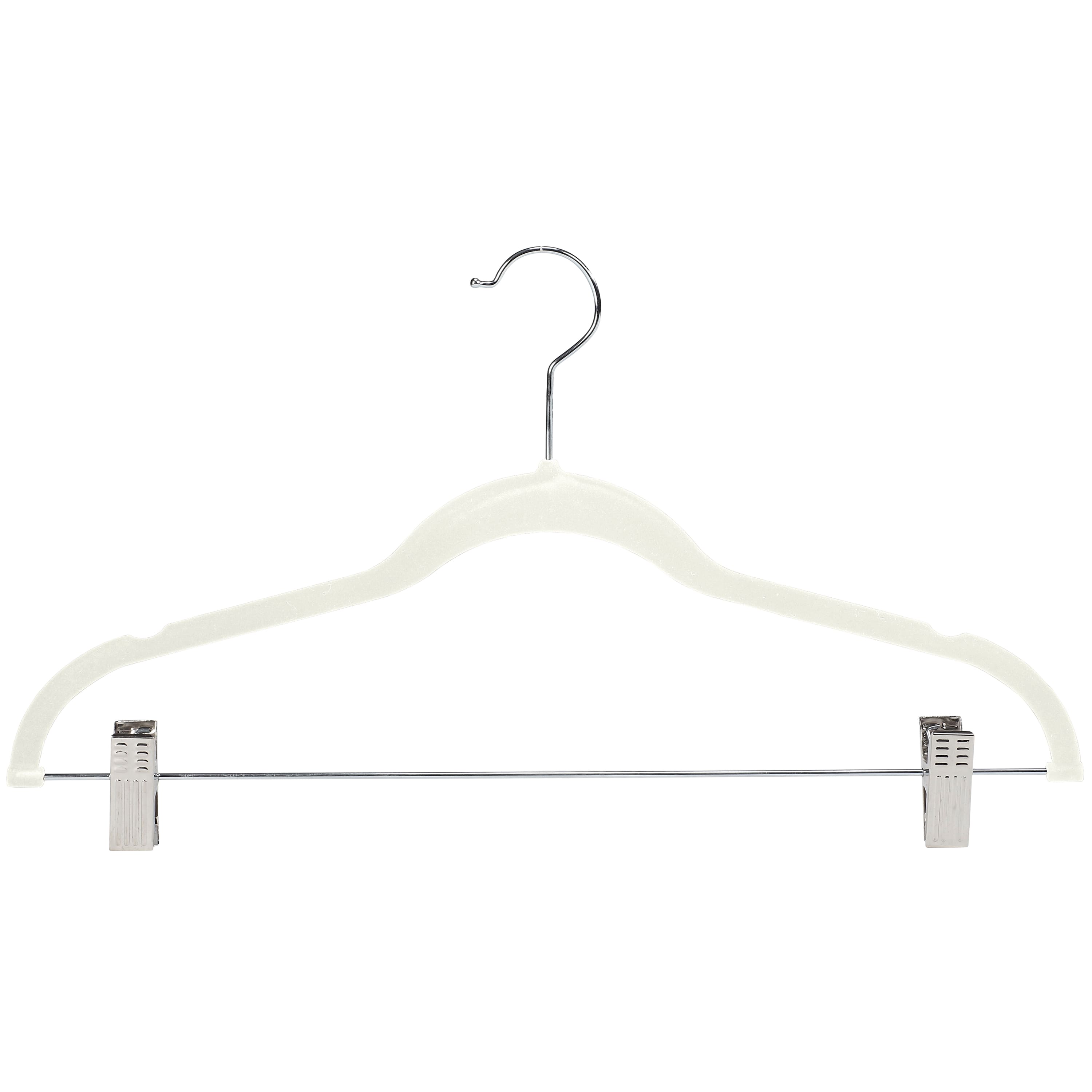 Simplify Slim Velvet Hangers with Clips