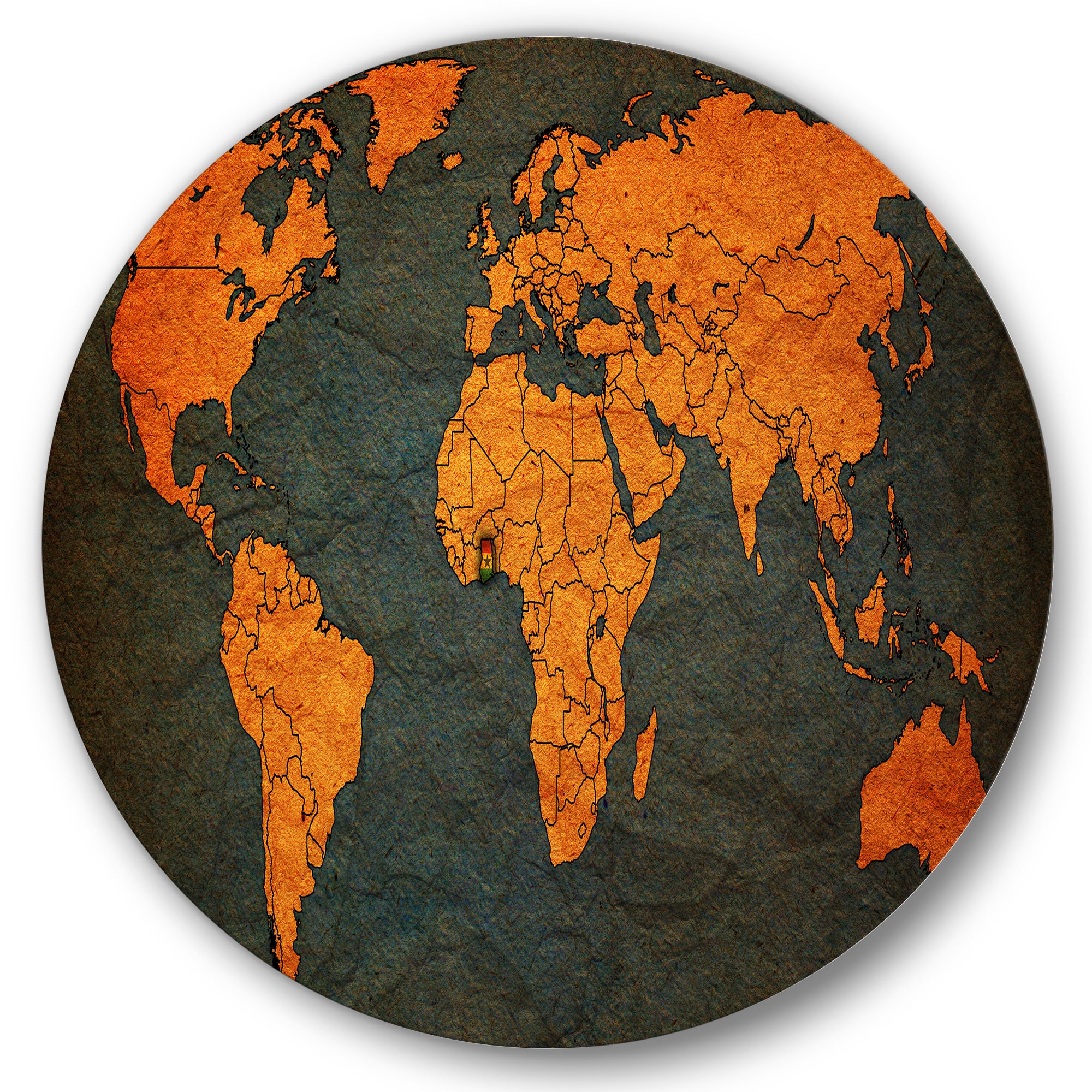 Designart - Ancient Map of The World Africa