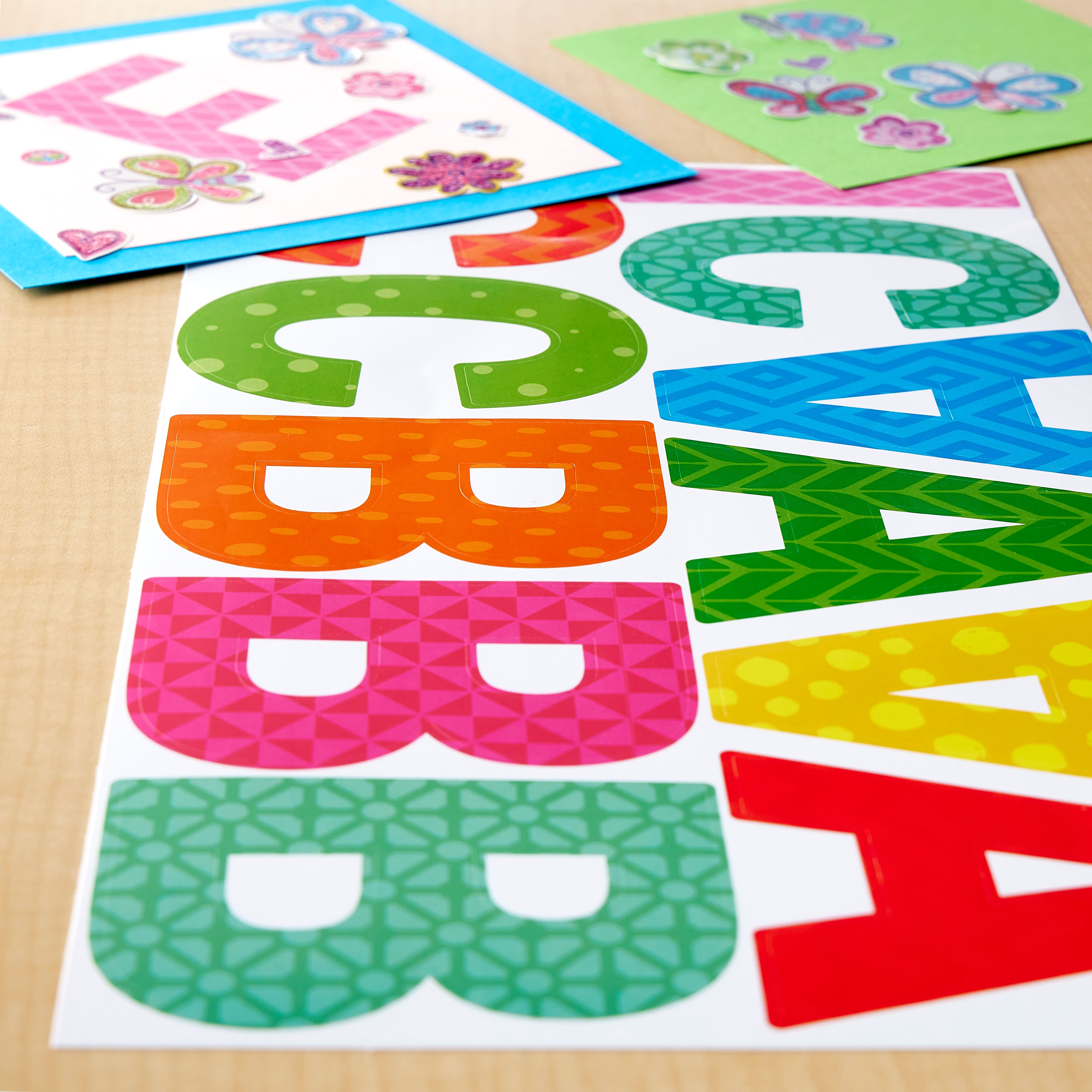 12 Pack: Printed Block Alphabets Stickers by Recollections™