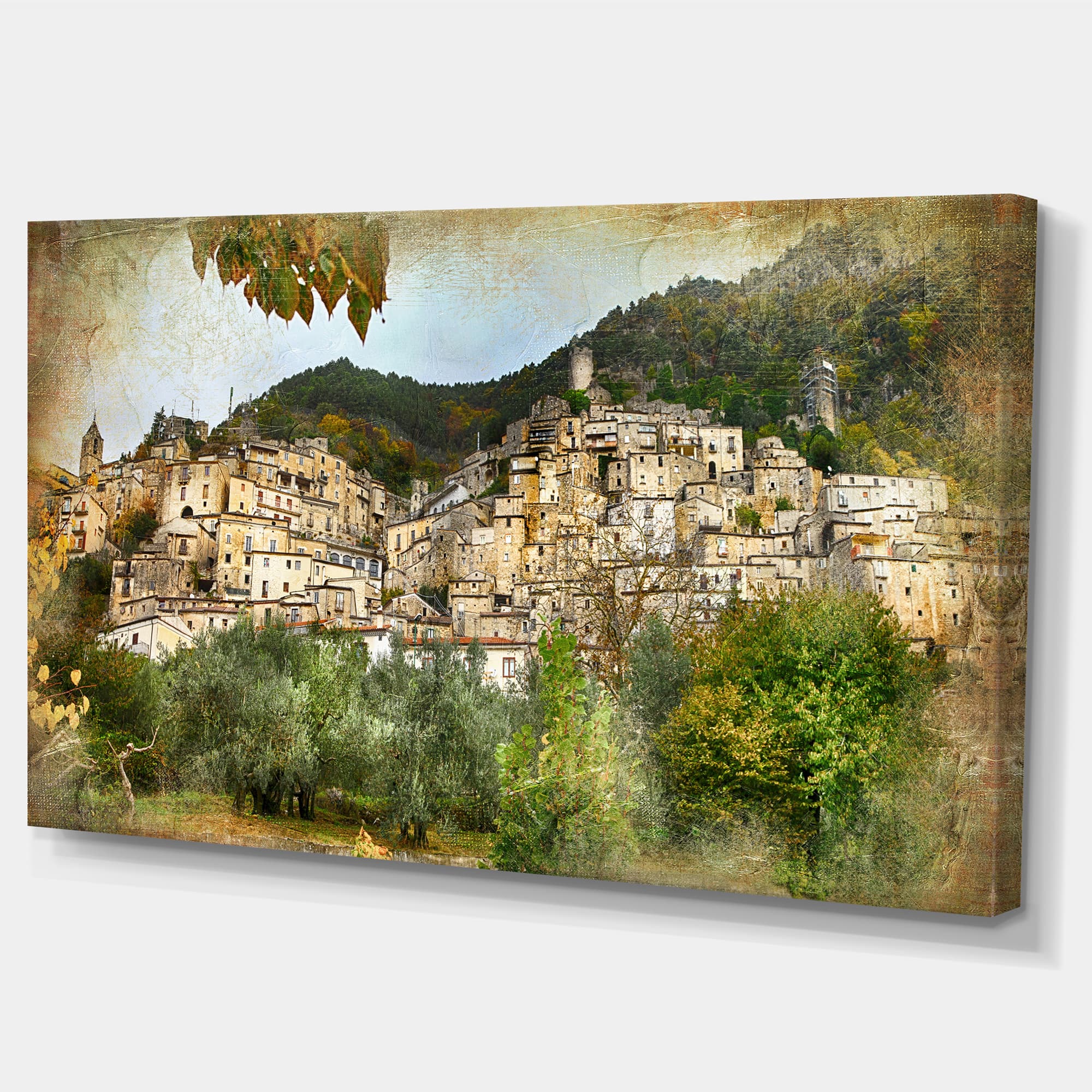 Designart - Old Italian Villages - Landscape Photography Canvas Art Print