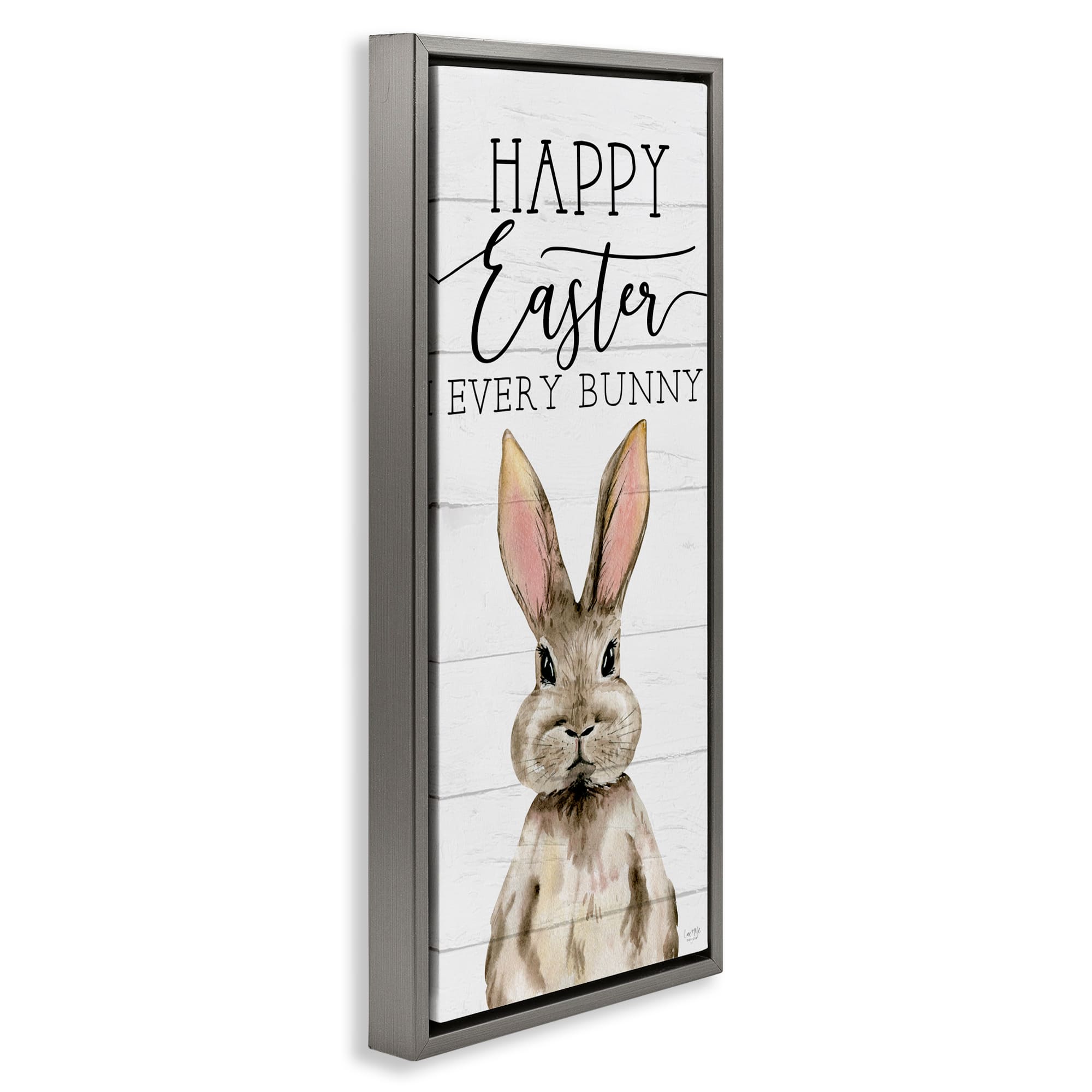 Stupell Industries Happy Easter Every Bunny Floating Frame Wall Art