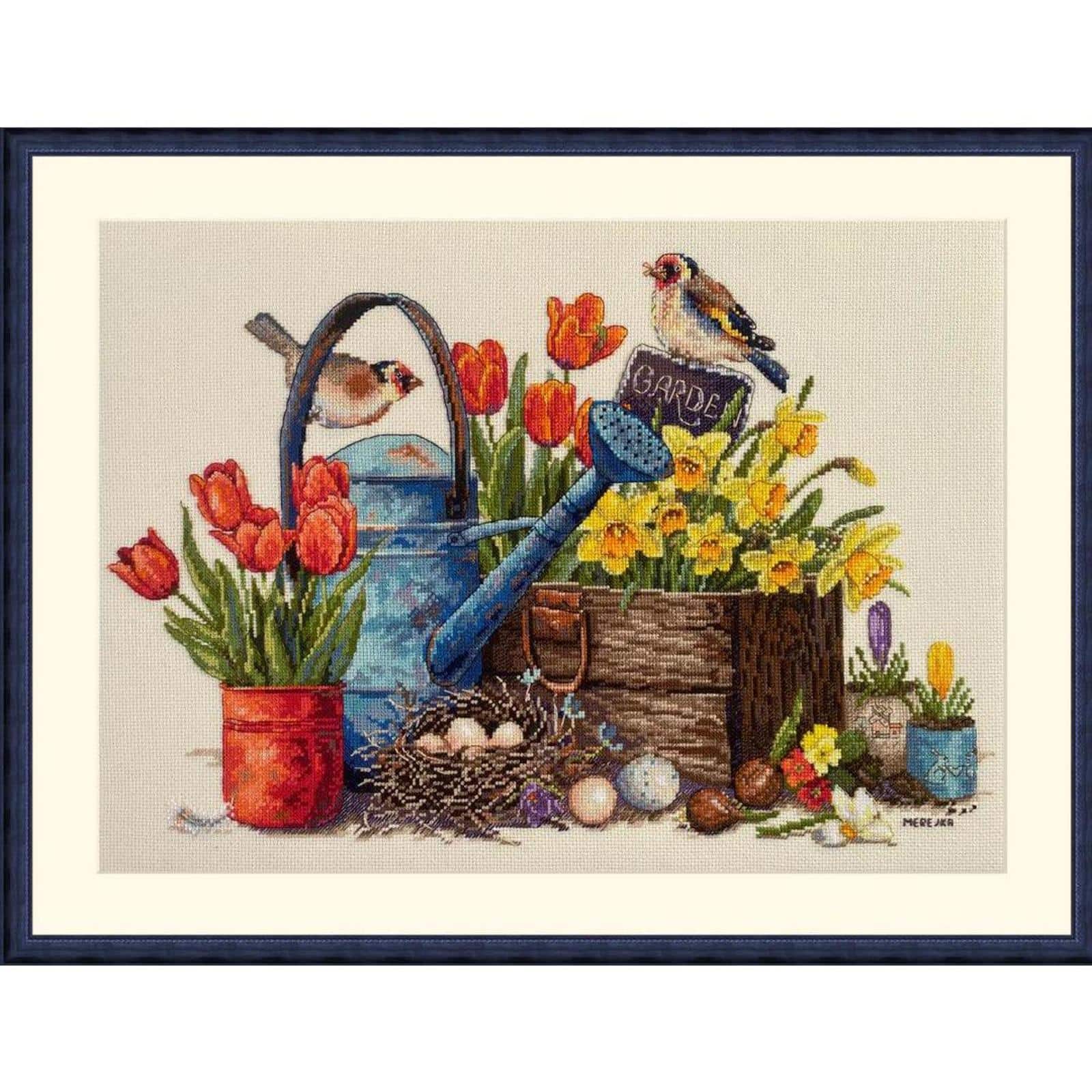 Merejka® Spring Garden Counted Cross Stitch Kit