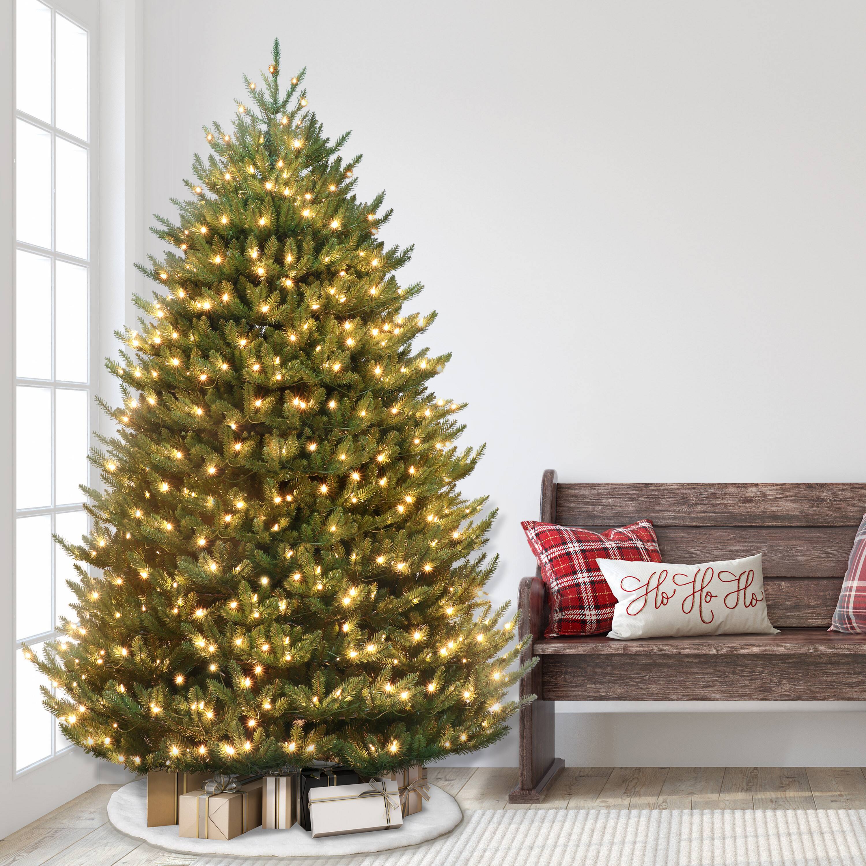 7.5ft. Pre-Lit Canadian Balsam Fir Artificial Christmas Tree, Clear LED Lights