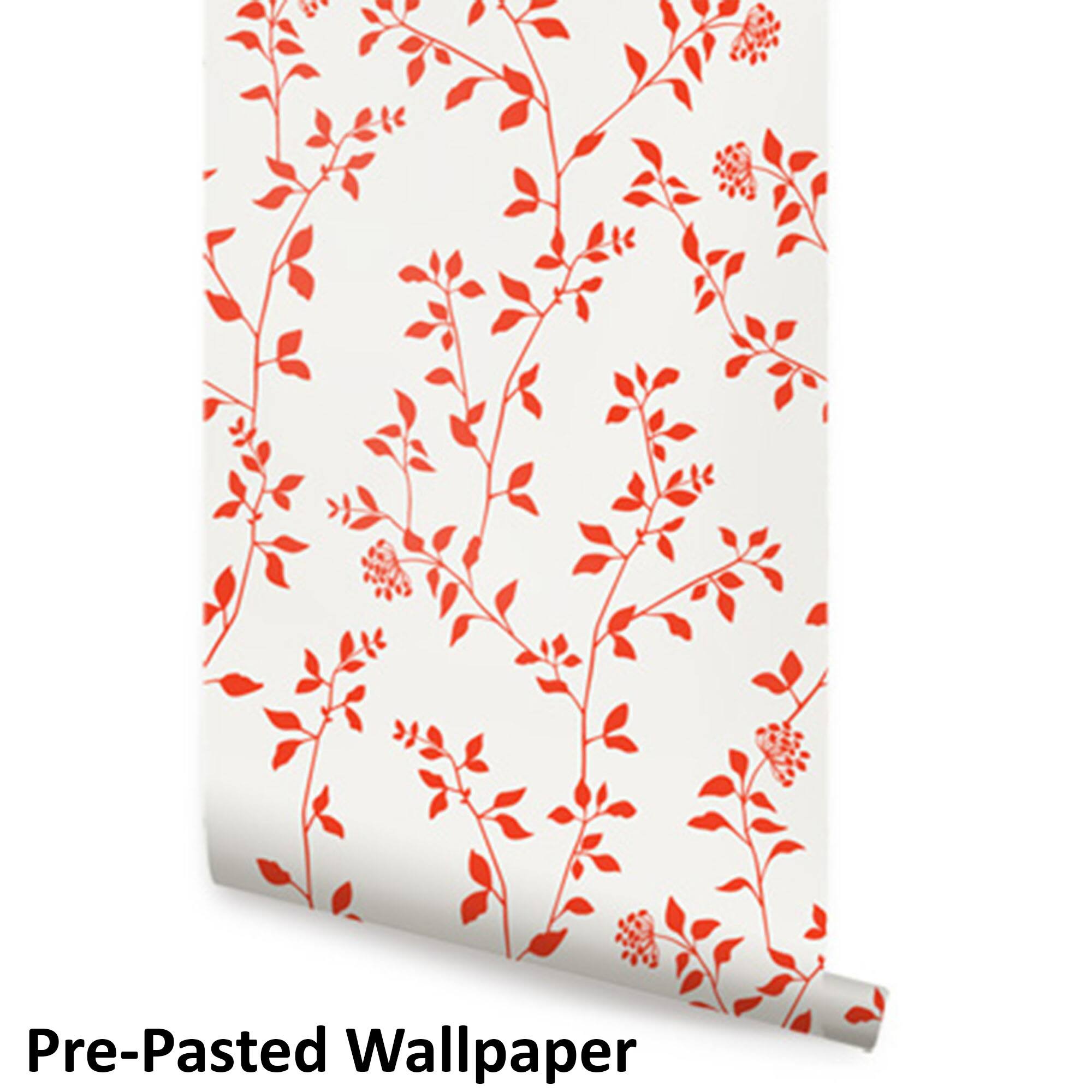Simple Shapes Willow Bloom Branch Pre-Pasted Wallpaper Rolls, 2ct.