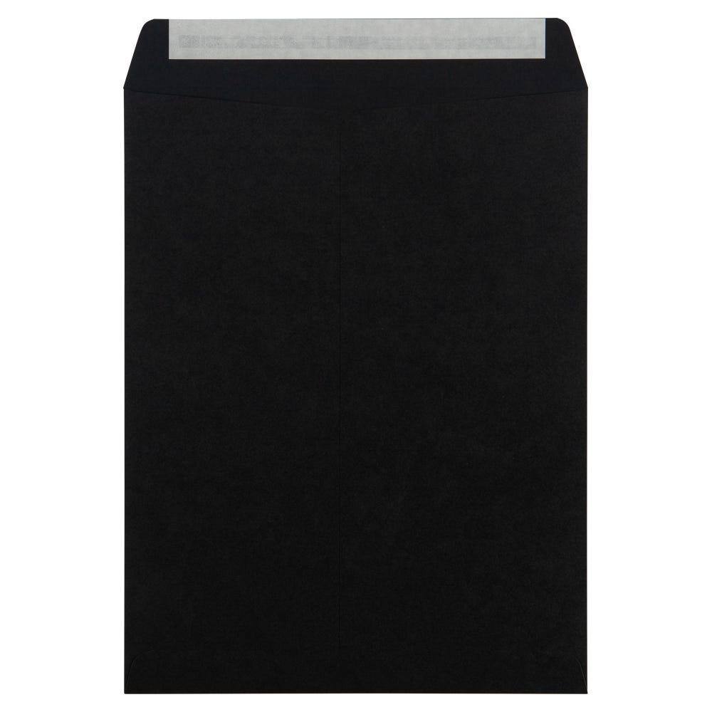 JAM Paper 10" x 13" Smooth Black Open End Catalog Envelopes