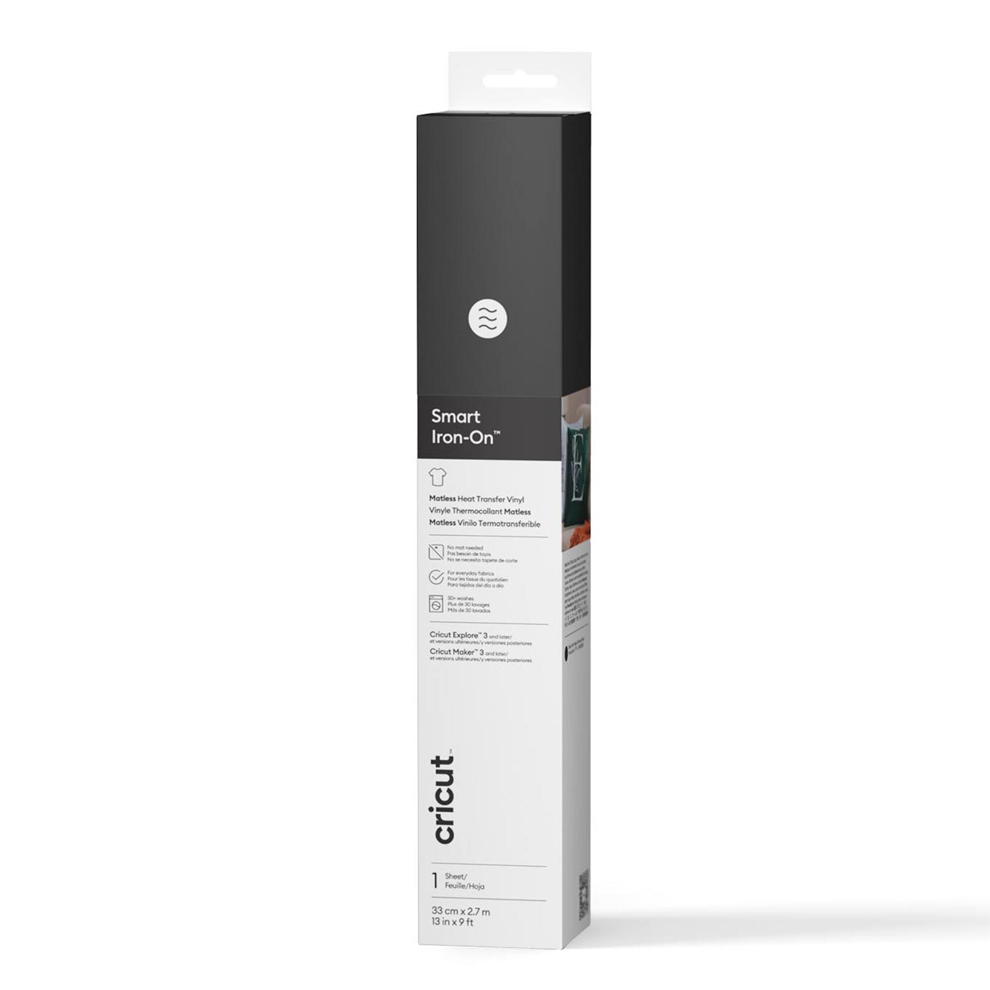 Cricut® Smart Iron-On™ Heat-Transfer Vinyl in Black | 13" x 9ft | Michaels®