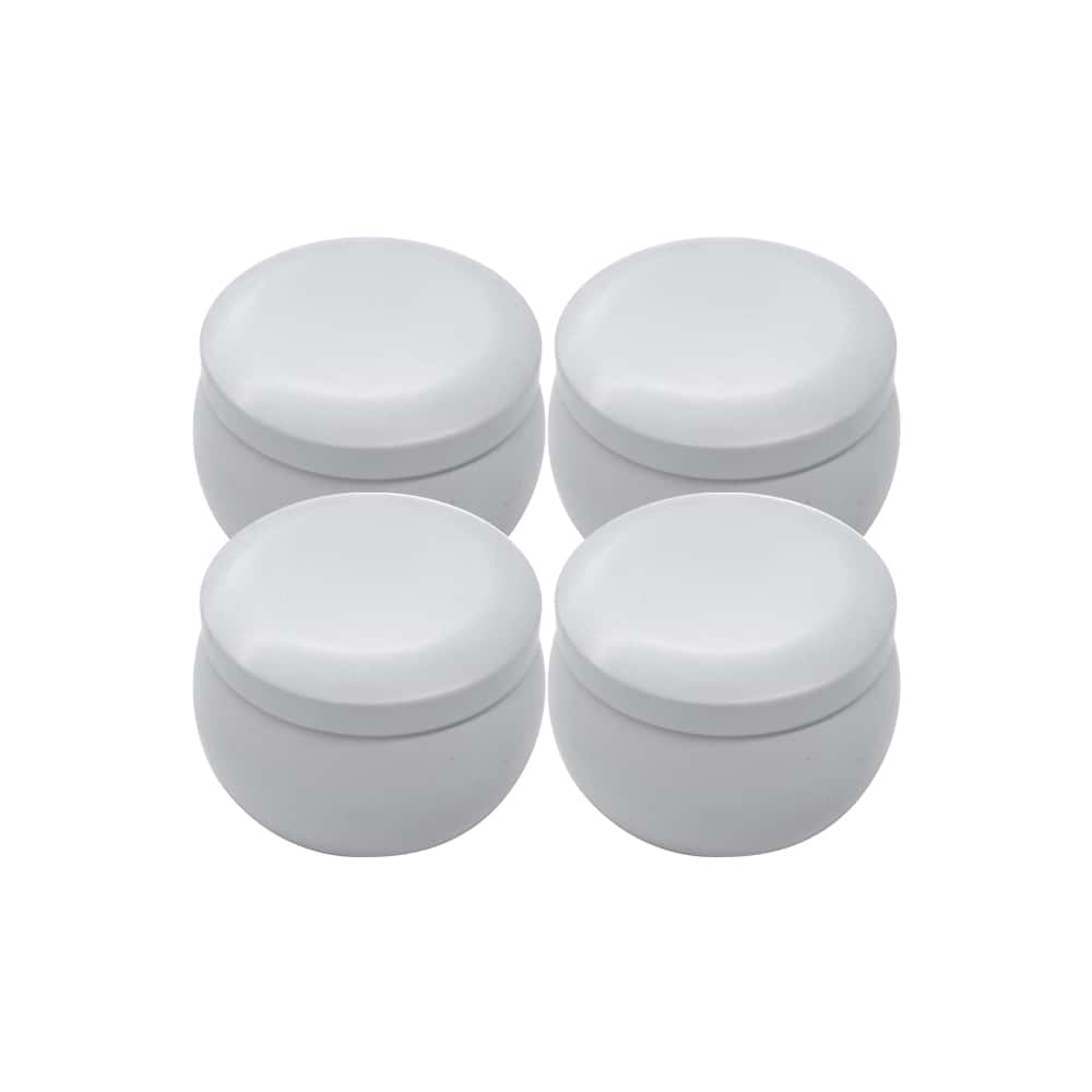 White Candle Tins, 4ct. by Make Market®