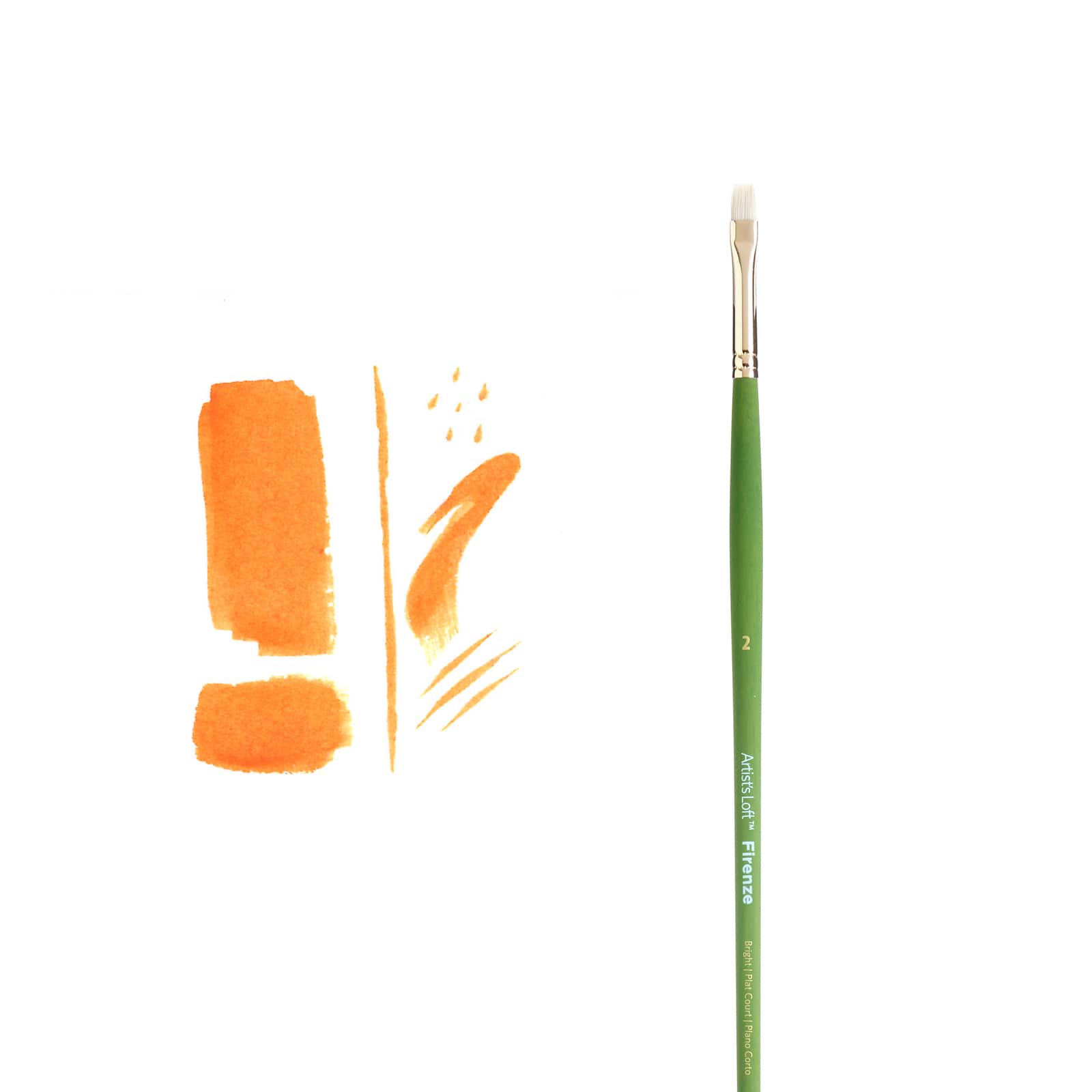 12 Pack: Firenze Long Handle Bright Brush by Artist's Loft™