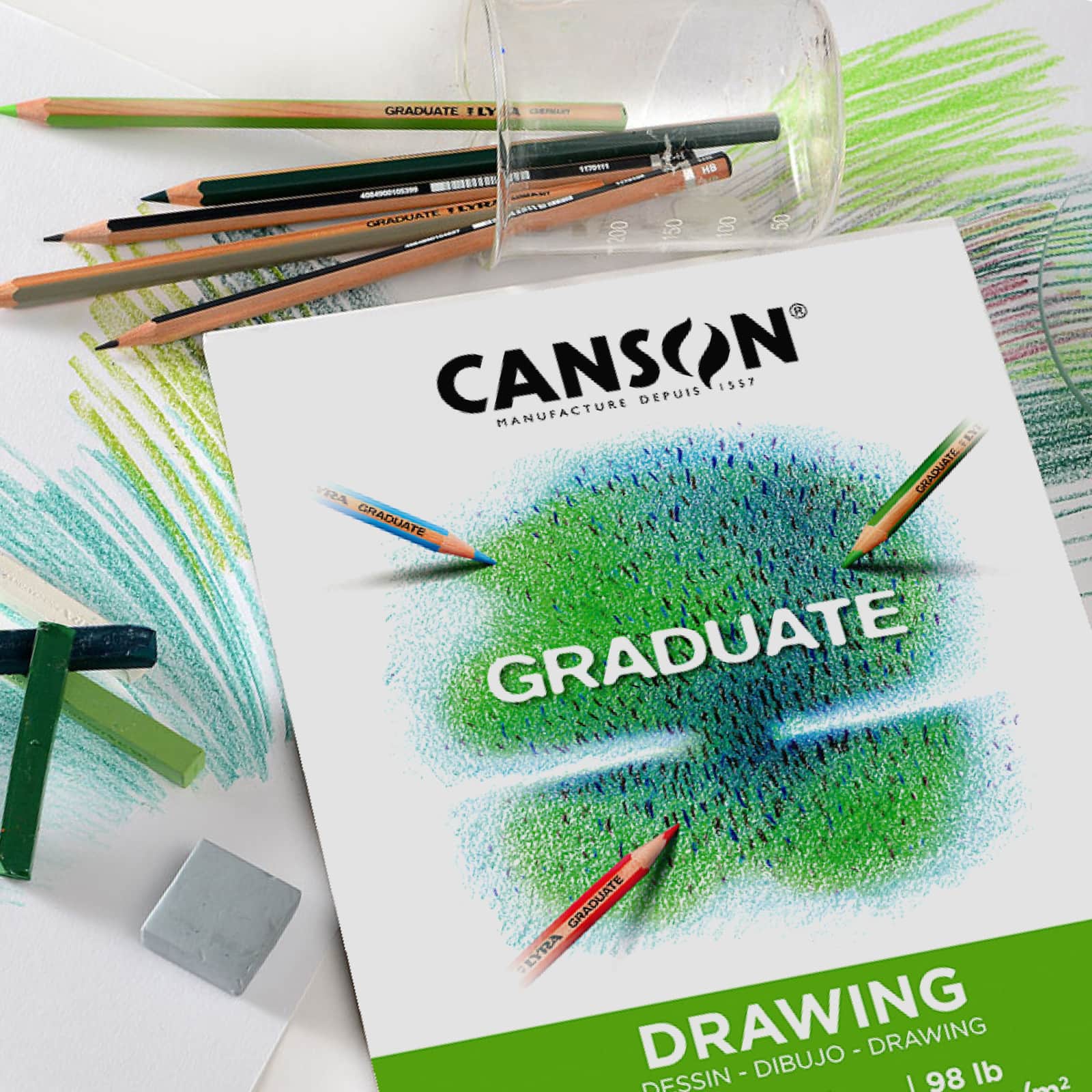 Canson® Graduate Foldover Drawing Pad, 9" x 12"