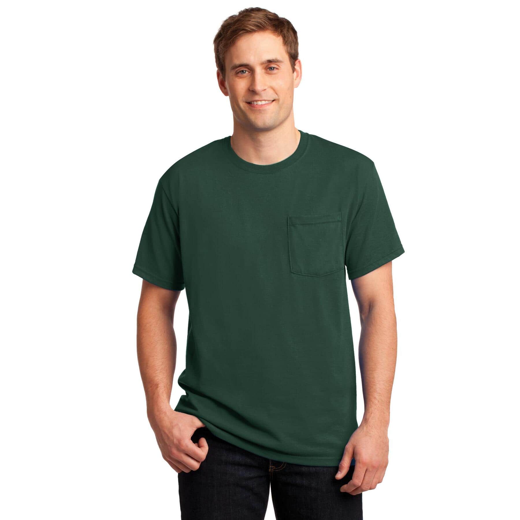 JERZEES® DRI-POWER® 50/50 Cotton/Poly Pocket T-Shirt