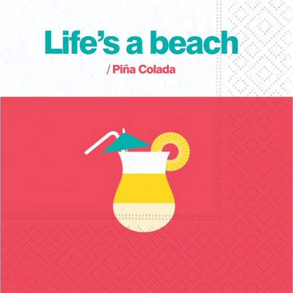 JAM Paper Life's A Beach Cocktail Napkins, 40ct.