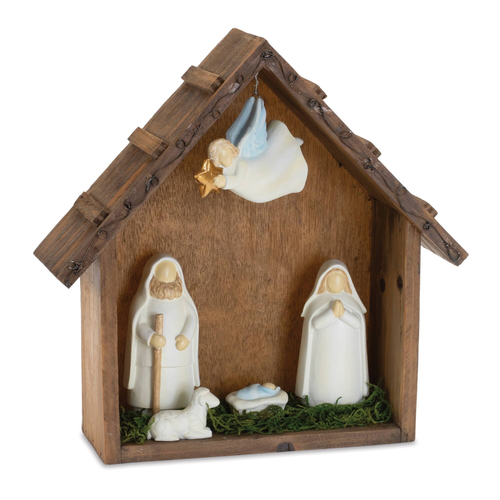 10" Holiday Nativity Scene Display