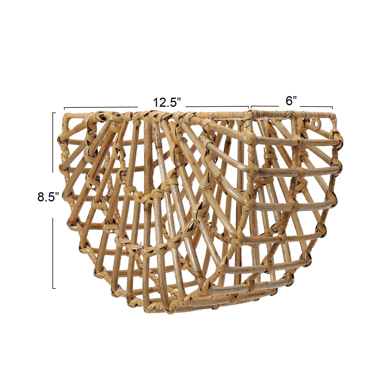 Hello Honey® Natural Mesa Woven Cane Wall Pocket