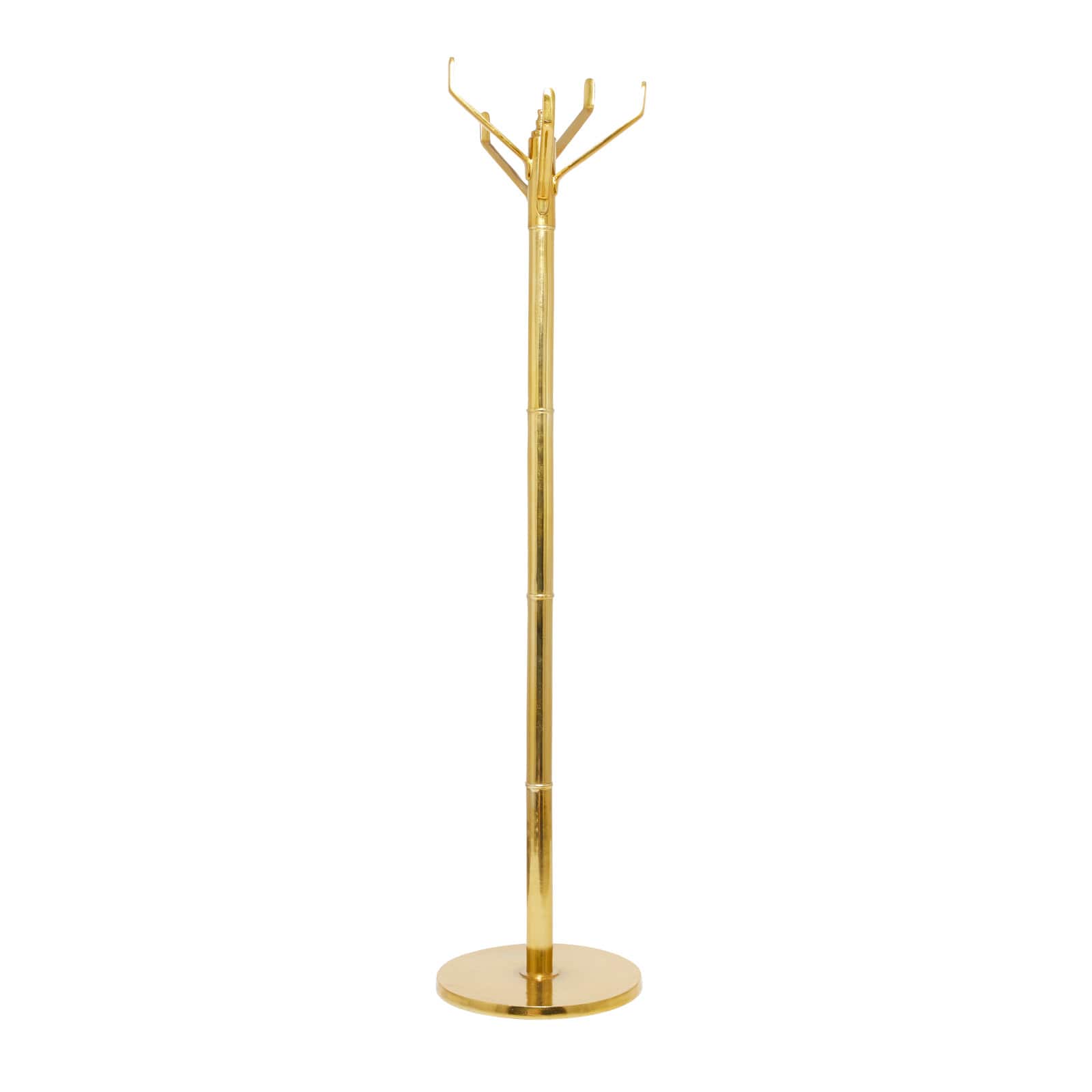 Gold Aluminum Contemporary Coat Rack, 69" x 15" x 15"
