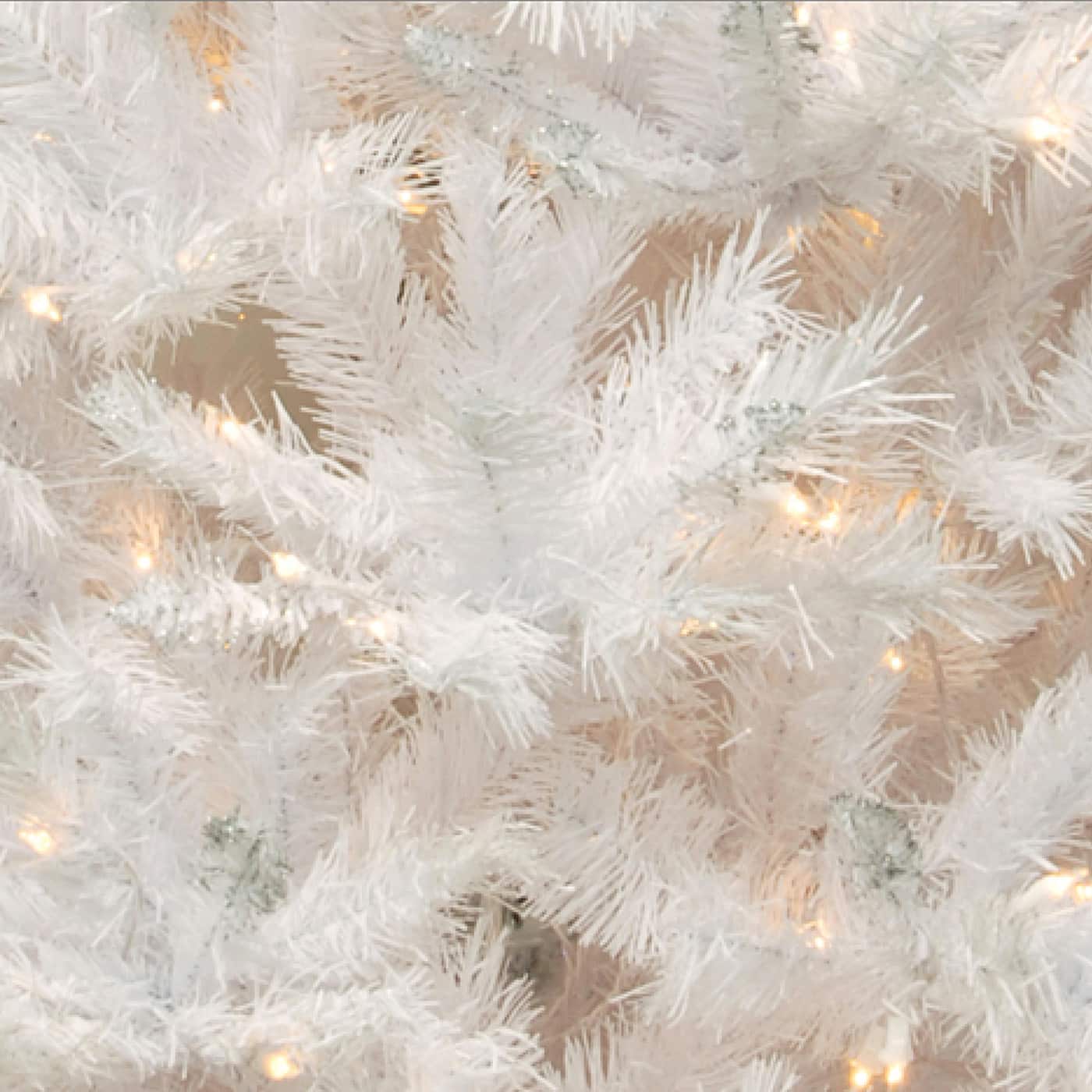 6.5ft. Pre-Lit Winchester White Pine Artificial Christmas Tree, Clear Lights