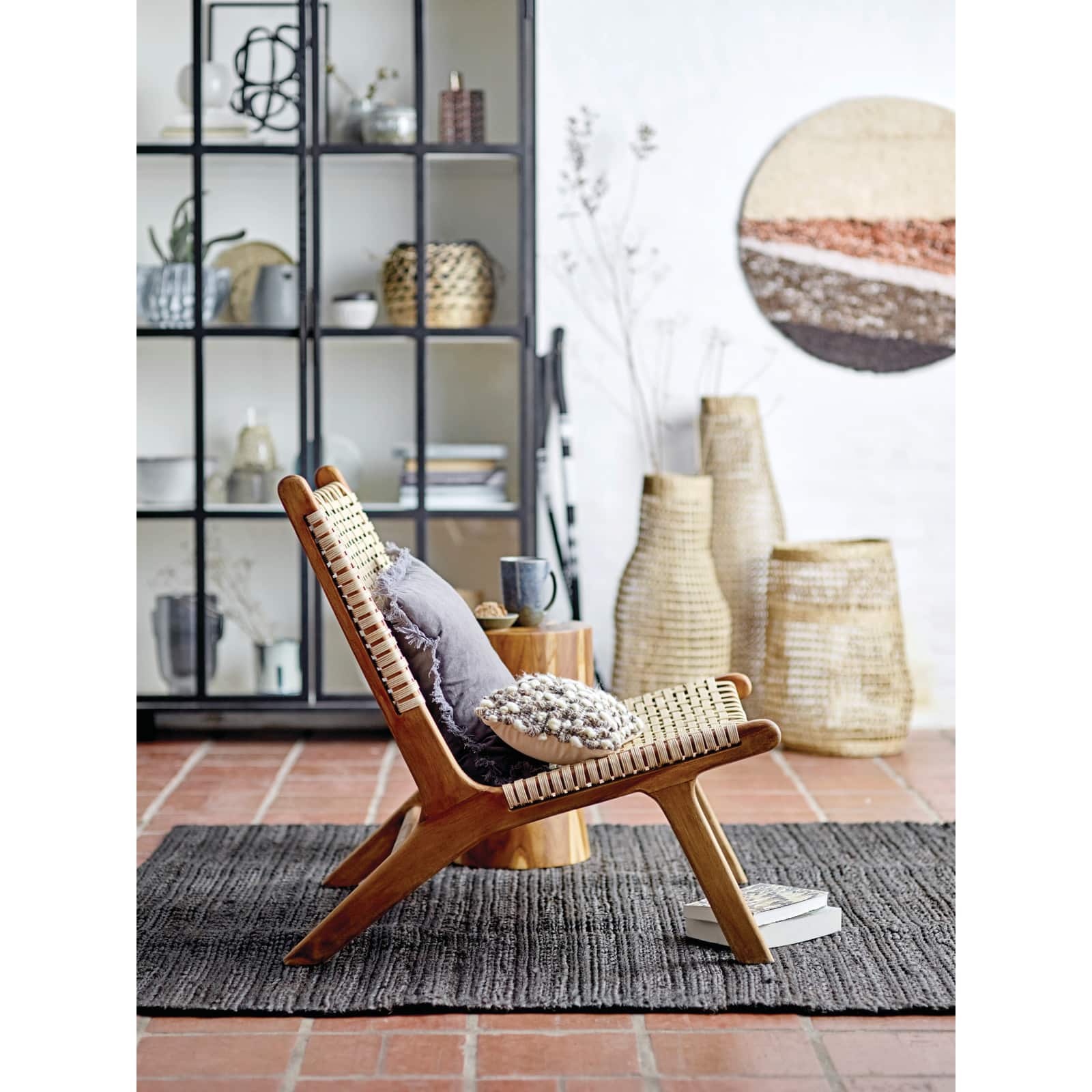 Decorative 20" Handwoven Natural Seagrass Vase