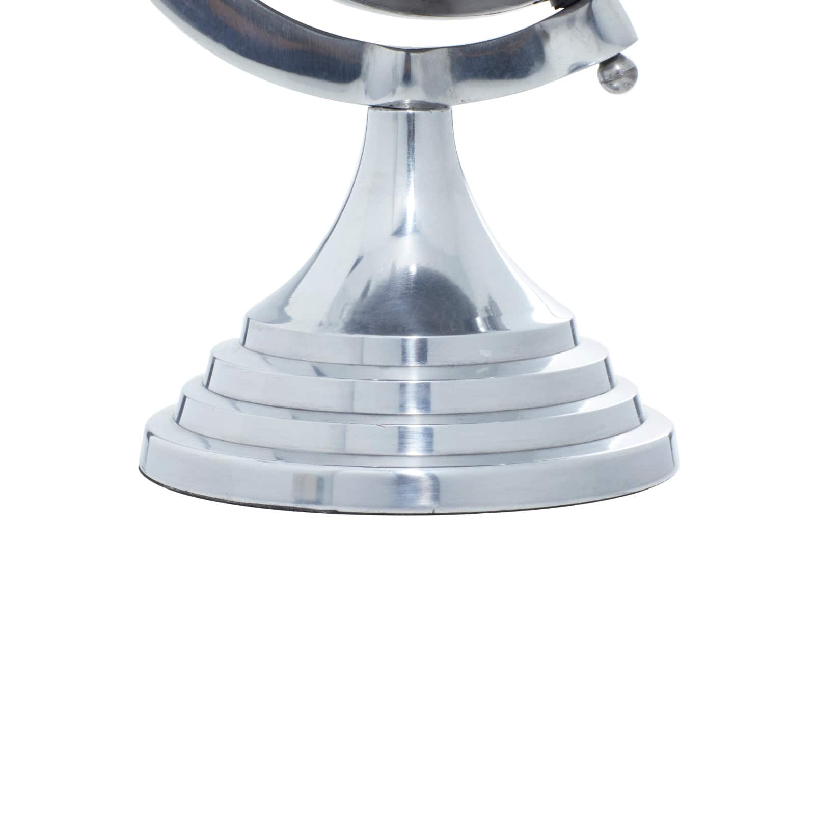 12" Silver Aluminum Glam Globe