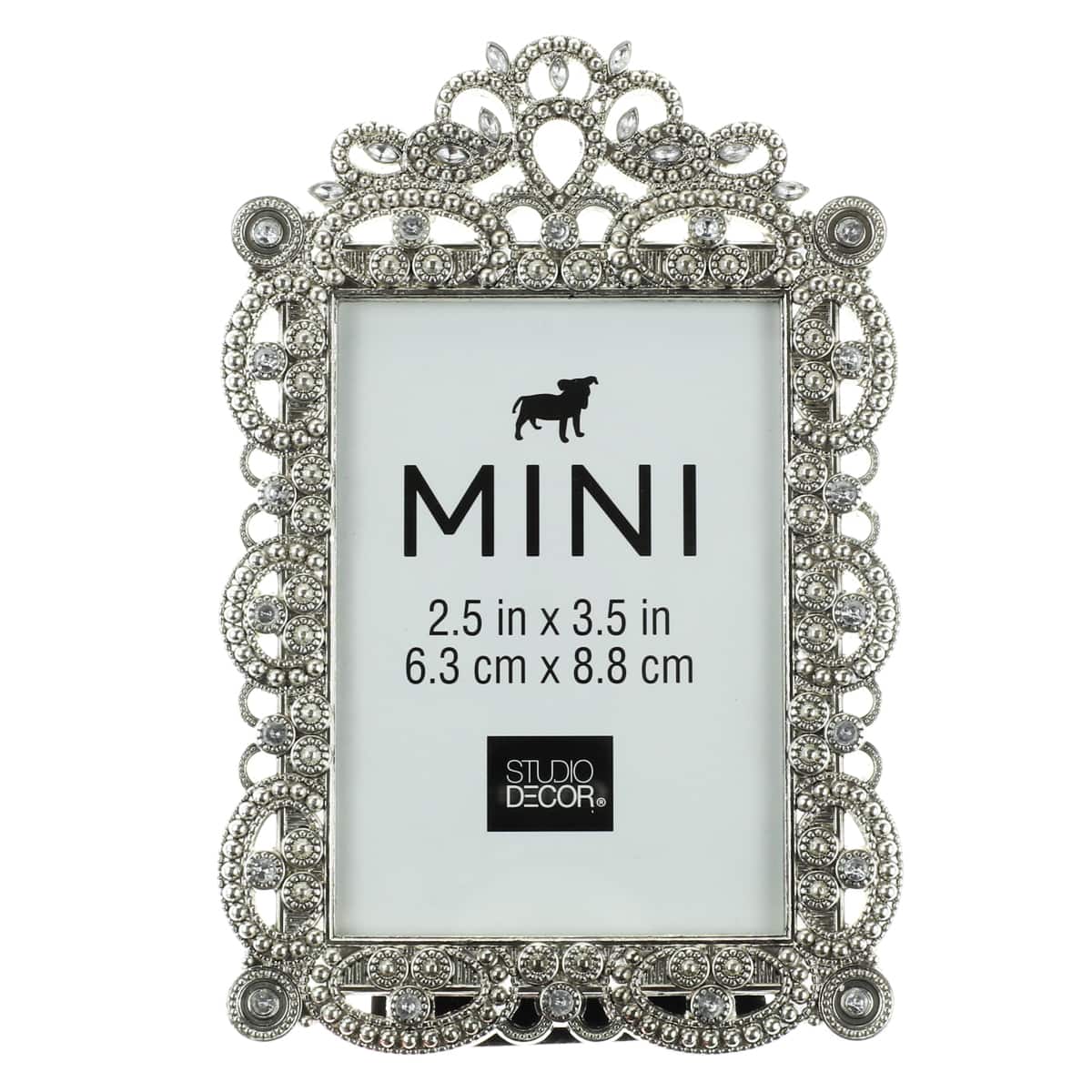 24 Pack: Antique Silver with Jewels 2.5" x 3.5" Mini Frame by Studio Décor®