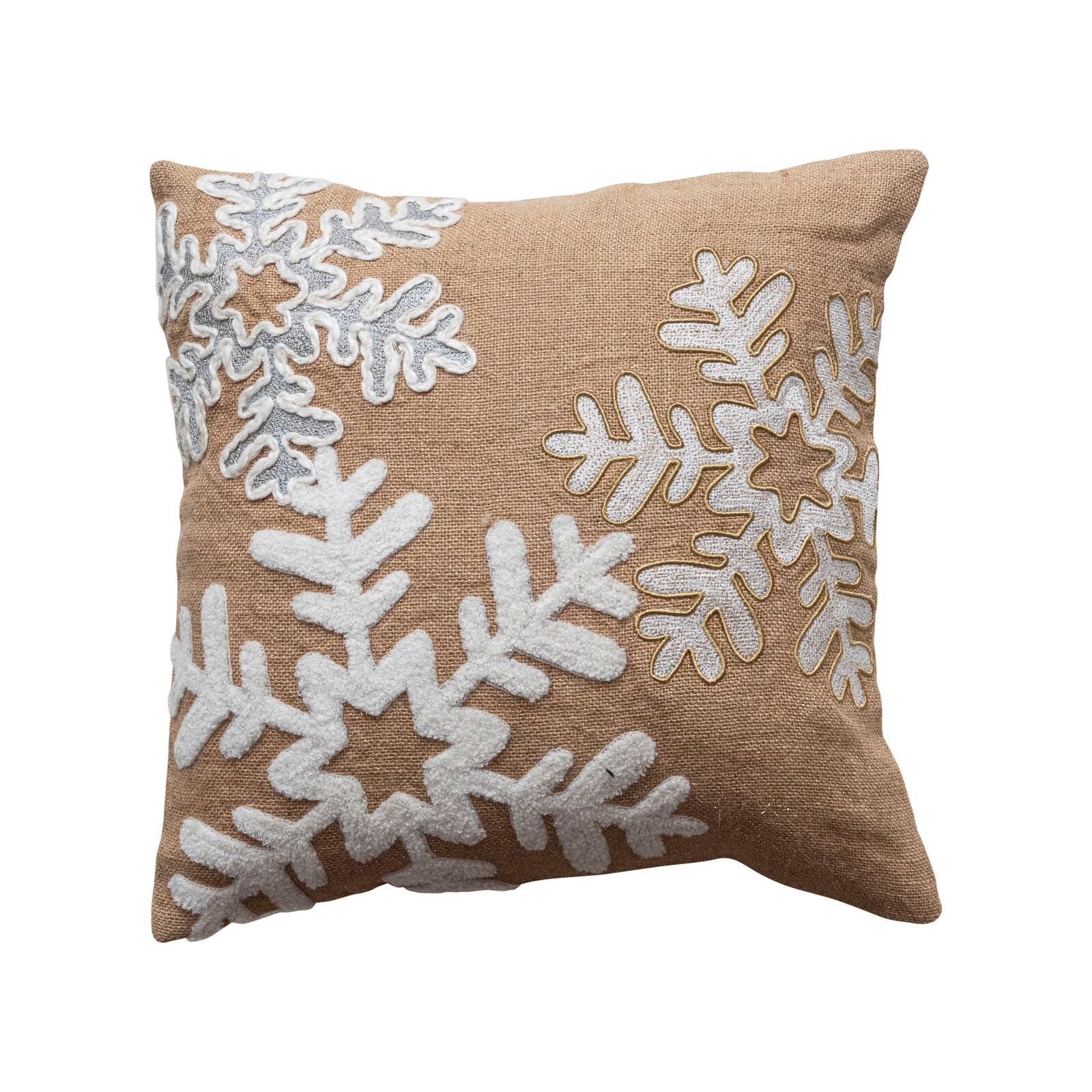 Hello Honey® 18" Beige & White Appliqué