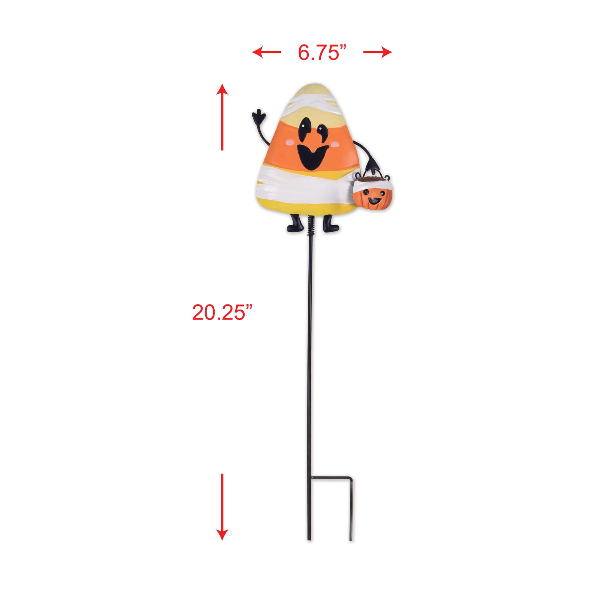 Sunset Vista Designs® 20.25" Whimsical Mummy Candy Corn Plant Stakes, 2ct.