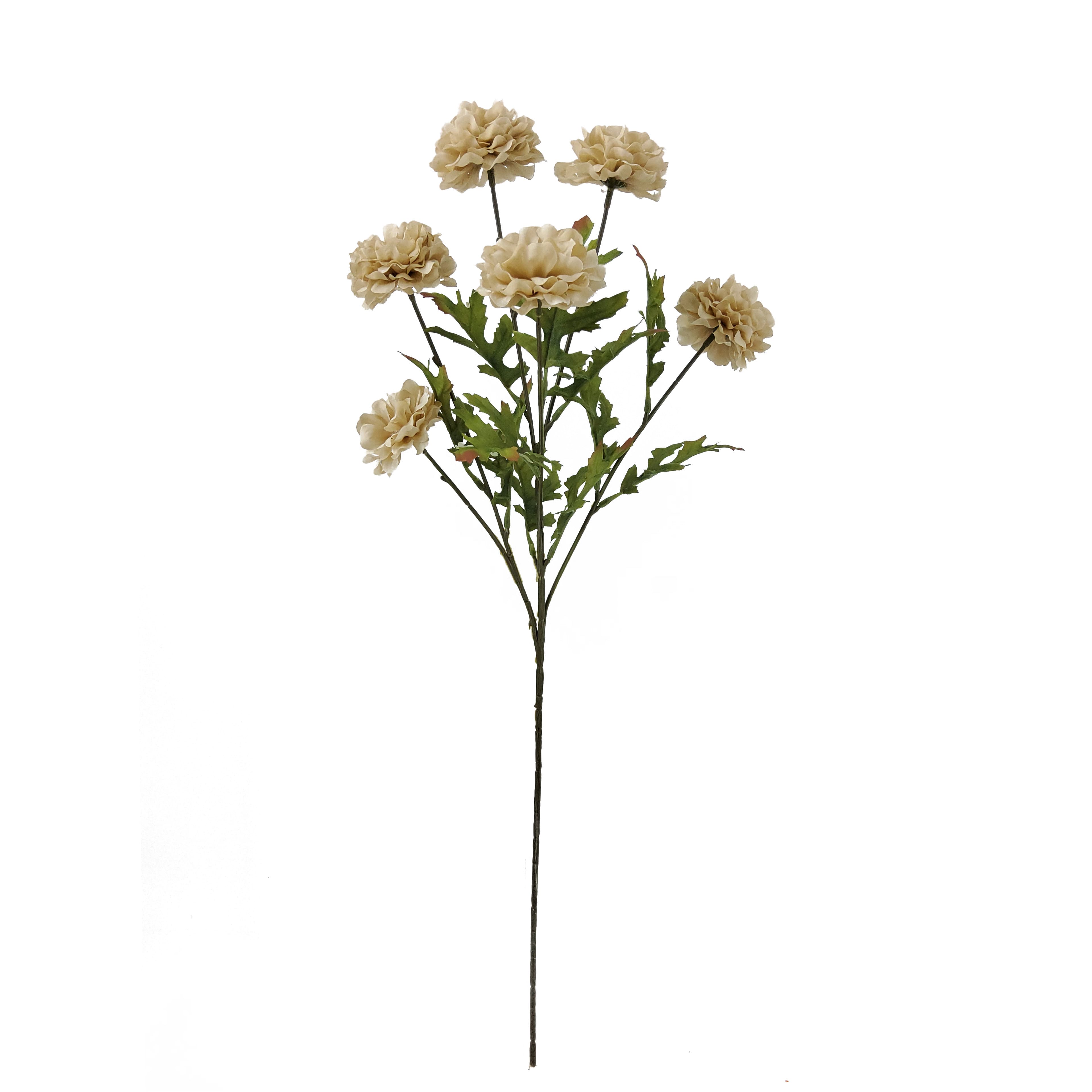 26" Cream Pom Pom Mum Stem by Ashland®