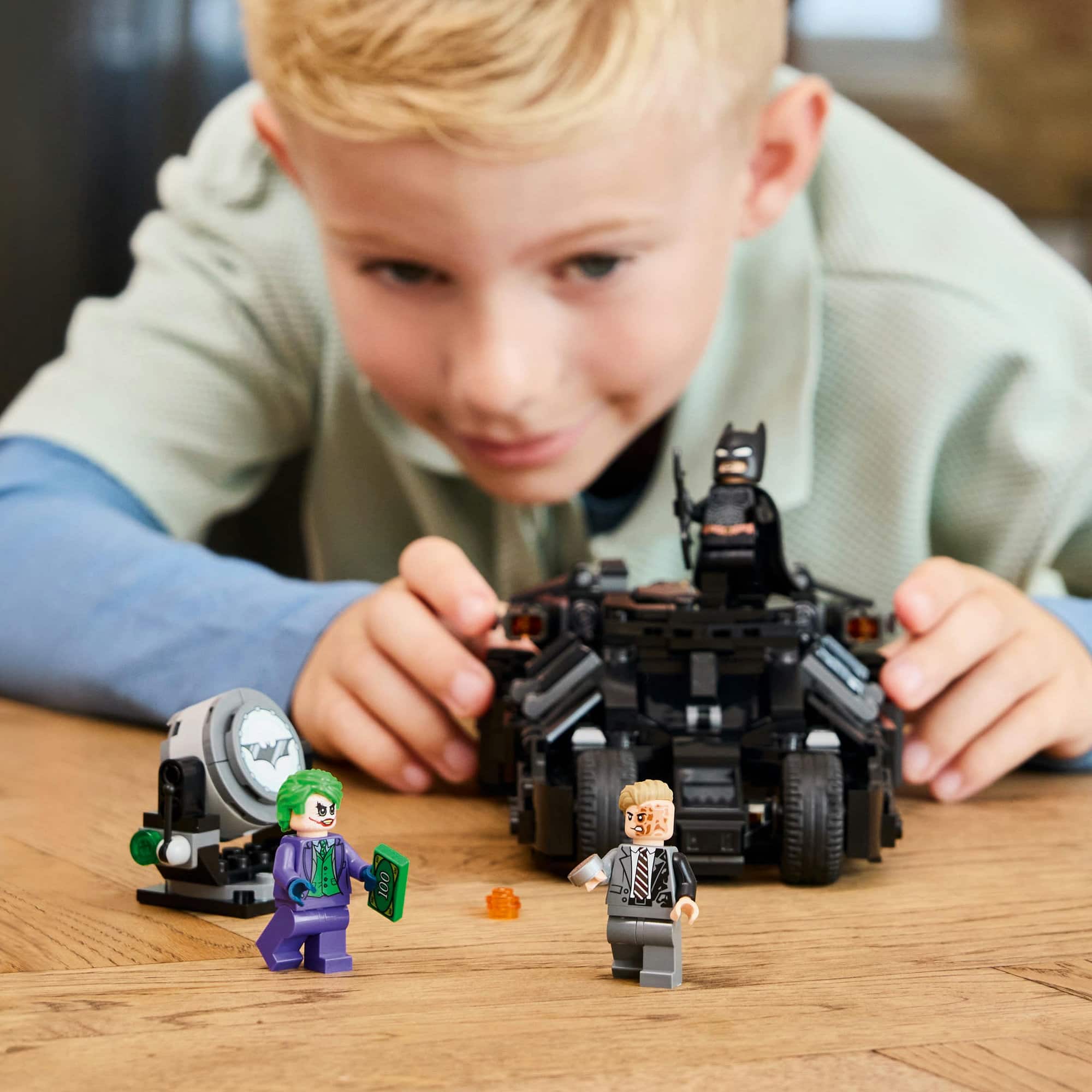 LEGO® DC Batman™: Batman Tumbler vs. Two-Face™ & The Joker™ Toy Car 76303