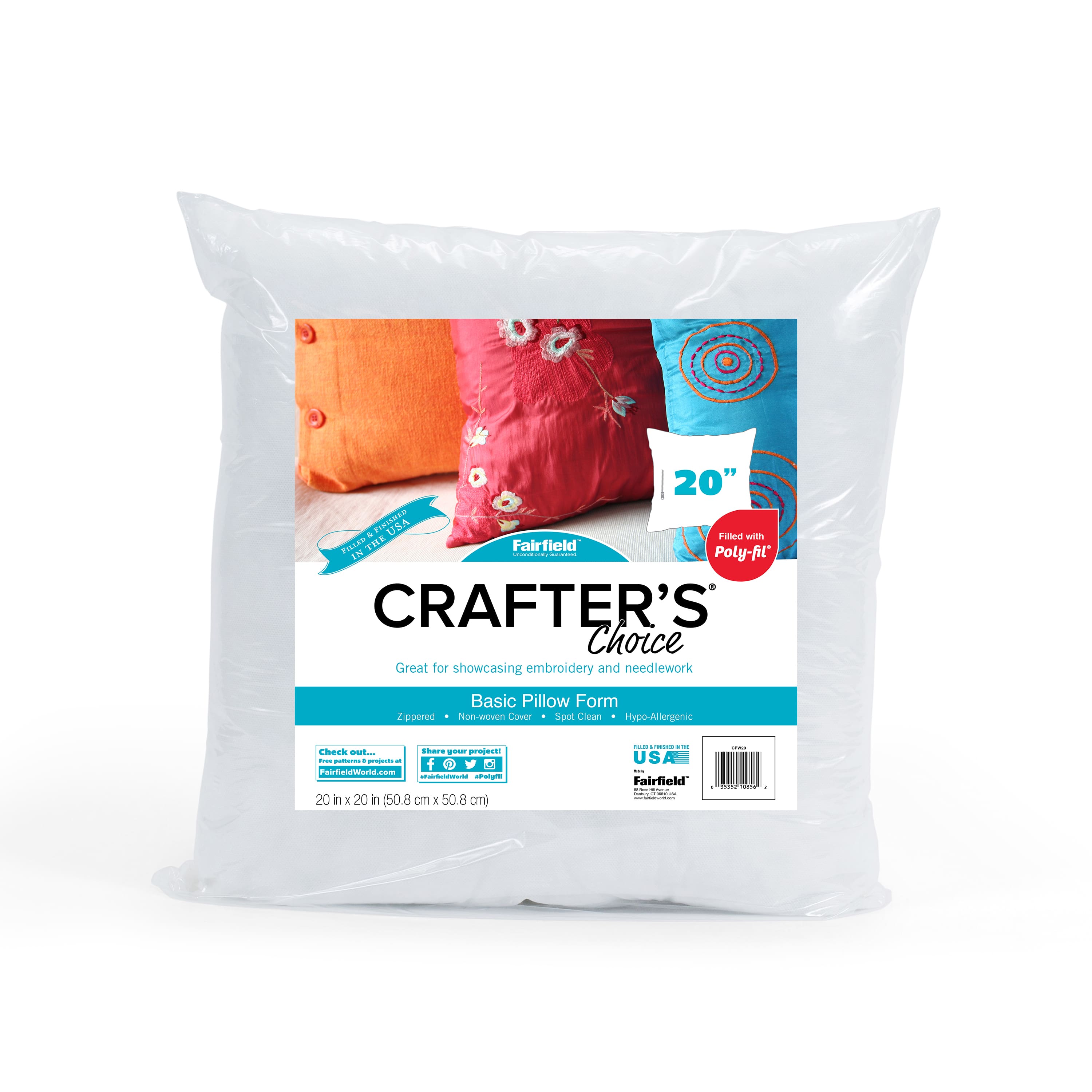 Crafter's Choice® 4ct. Basic Pillow Form, 20